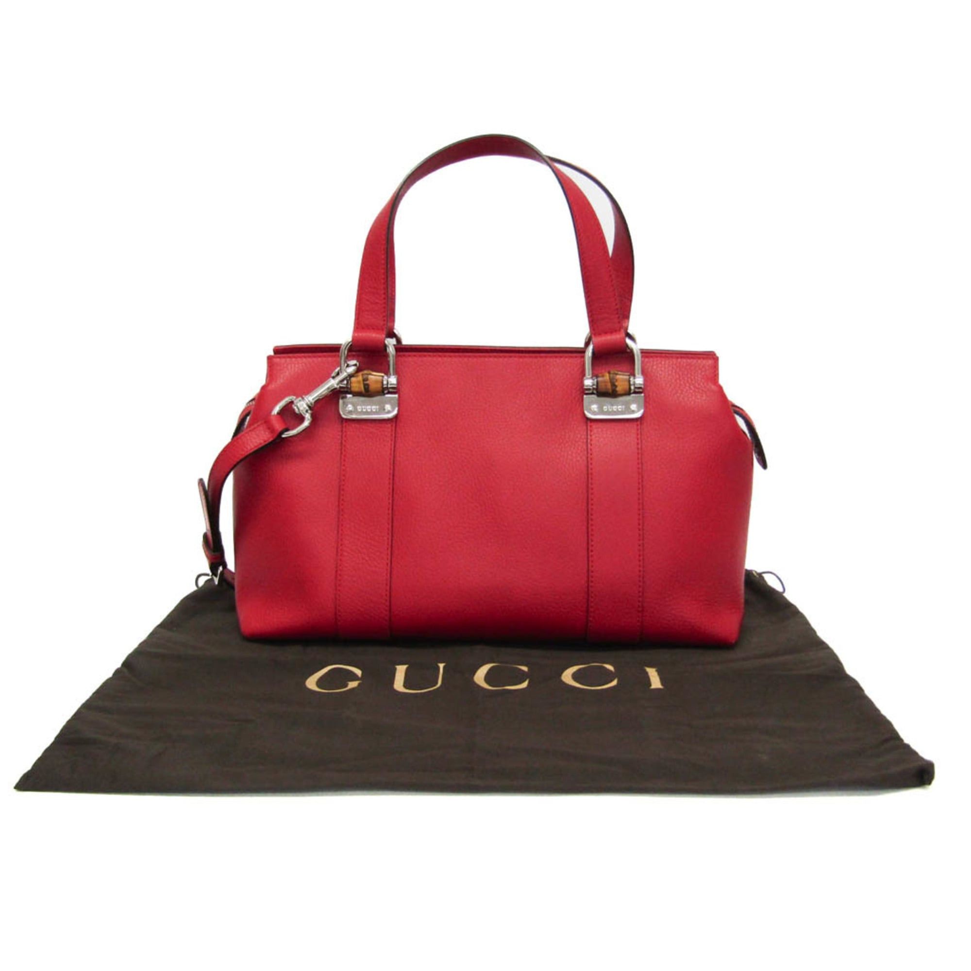 Gucci Gucci Bamboo 355772 Women's Leather Handbag,Shoulder Bag Red Color Size ONE SIZE - 2 Thumbnail