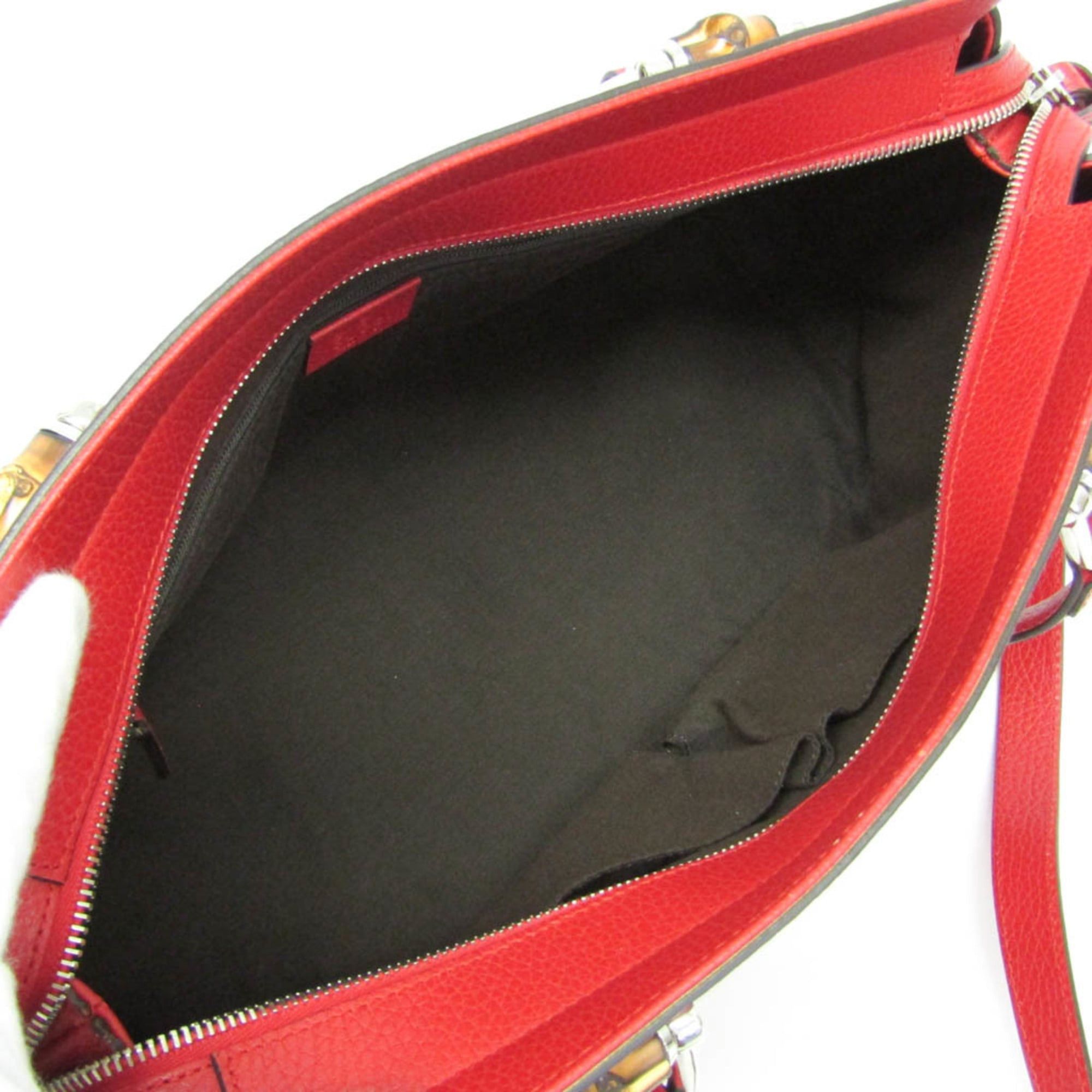 Gucci Gucci Bamboo 355772 Women's Leather Handbag,Shoulder Bag Red Color Size ONE SIZE - 4 Thumbnail