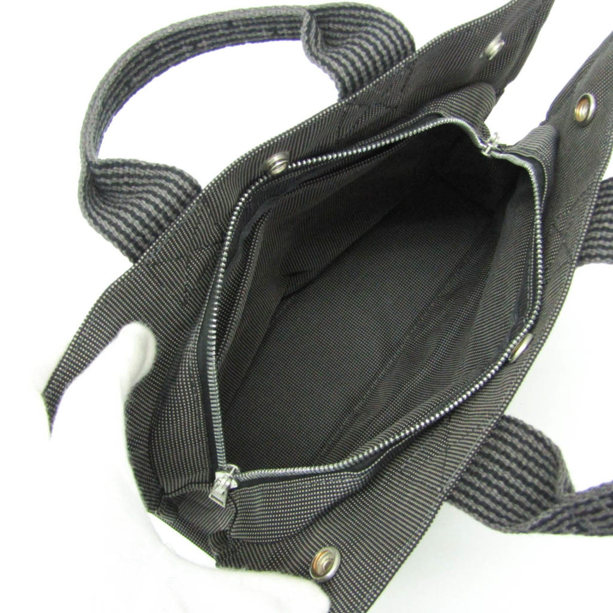 Hermes Hermes Her Line PM Women,Men Polyamide,Polyester Tote Bag Black,Gray Size ONE SIZE - 3 Thumbnail