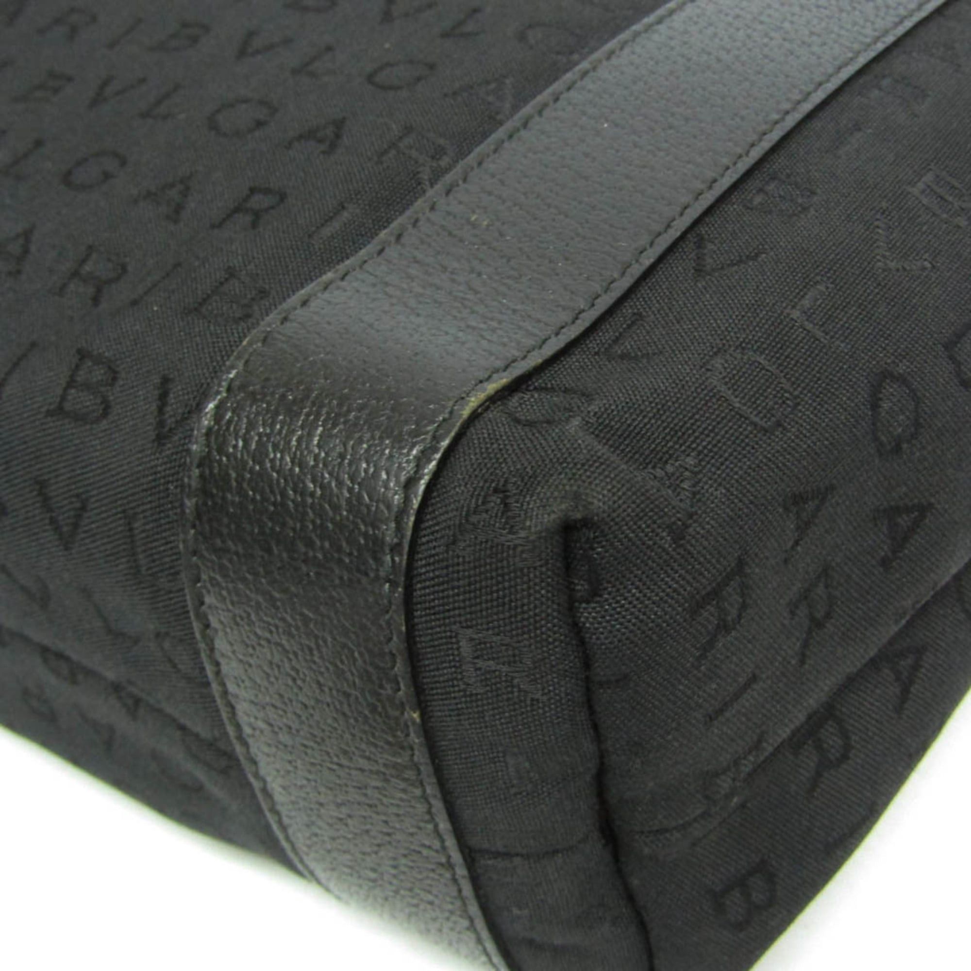 Bvlgari Bvlgari Logomania Agatha Shopping Medium Women's Canvas Tote Bag Black Size ONE SIZE - 6 Thumbnail