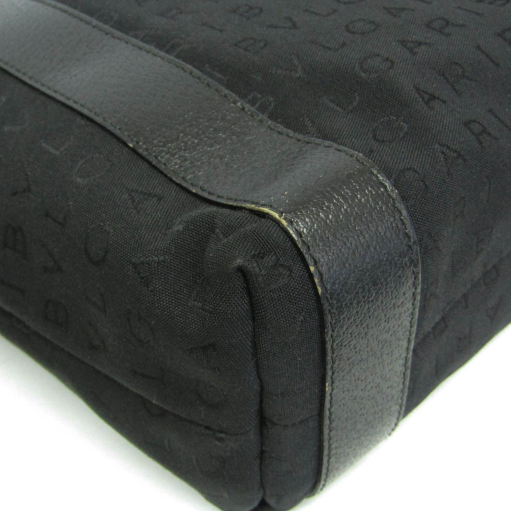 Bvlgari Bvlgari Logomania Agatha Shopping Medium Women's Canvas Tote Bag Black Size ONE SIZE - 5 Thumbnail