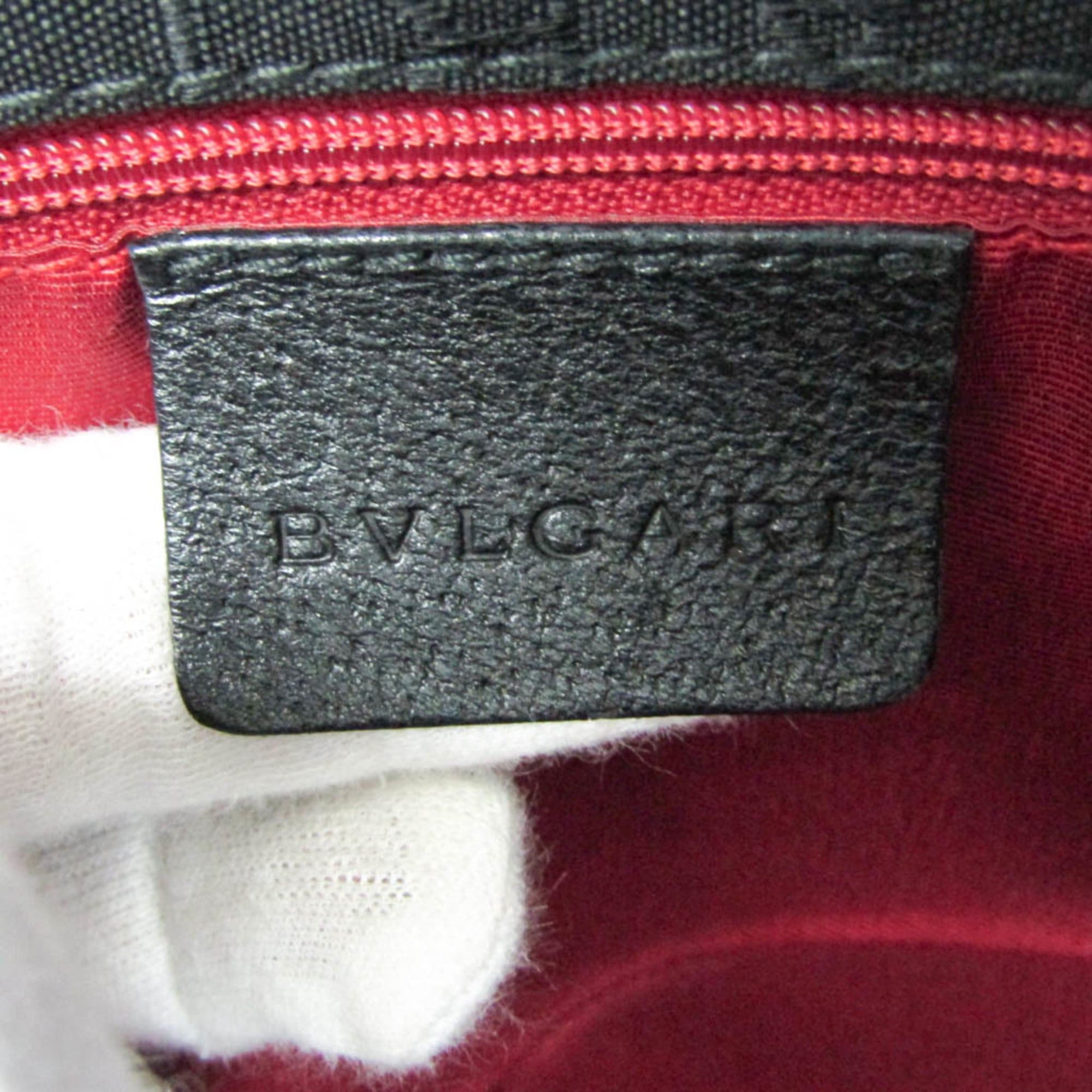 Bvlgari Bvlgari Logomania Agatha Shopping Medium Women's Canvas Tote Bag Black Size ONE SIZE - 15 Thumbnail