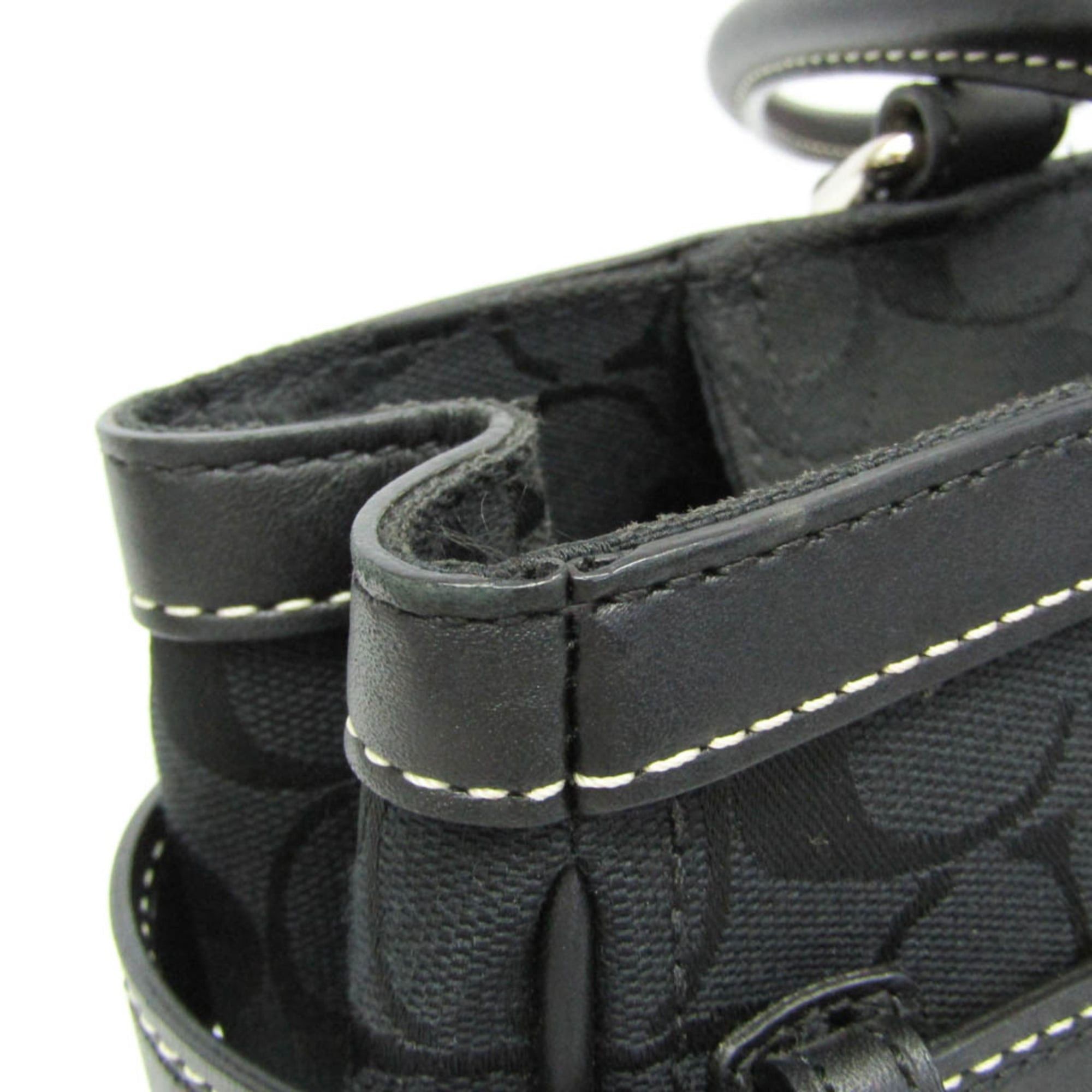 Coach Coach Hamptons Large Carryall F08K07 Women's Canvas,Leather Shoulder Bag,Tote Bag Black Size ONE SIZE - 11 Thumbnail
