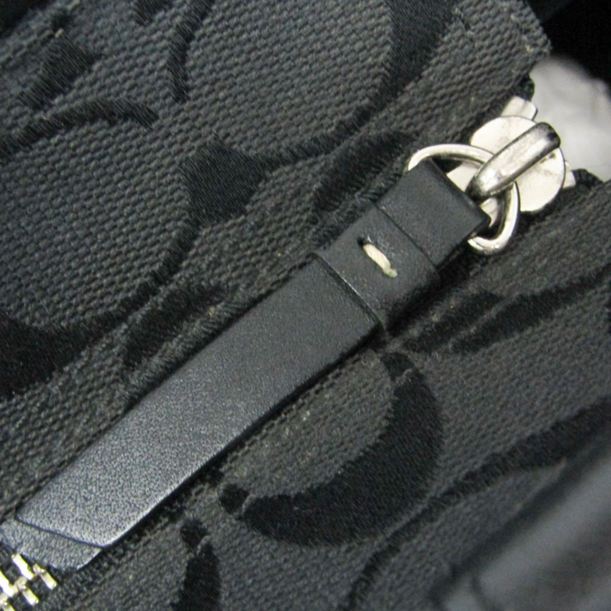 Coach Coach Hamptons Large Carryall F08K07 Women's Canvas,Leather Shoulder Bag,Tote Bag Black Size ONE SIZE - 13 Thumbnail