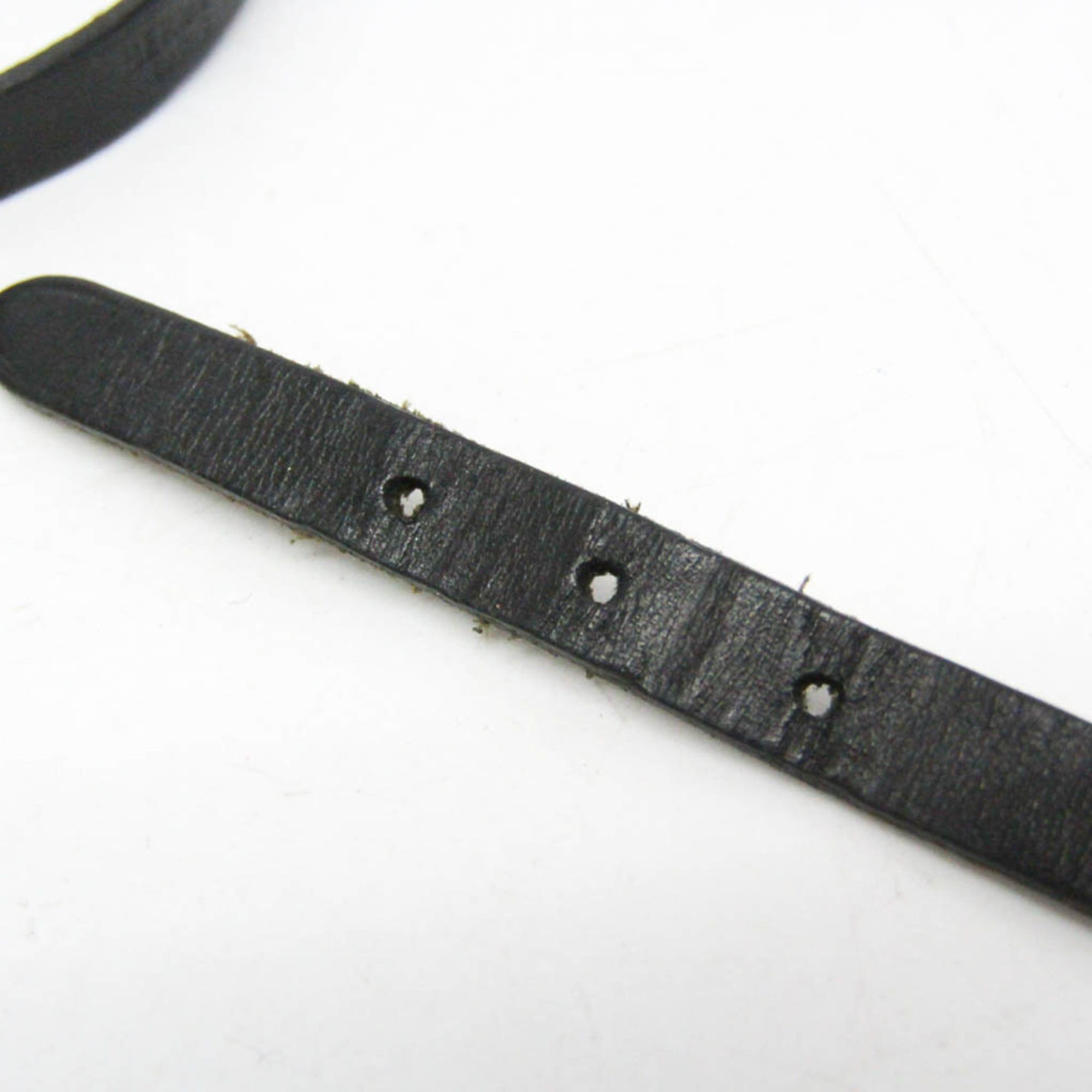 Hermes Hermes Hapi III Choker Leather,Metal Bangle Silver,Black Size ONE SIZE - 4 Thumbnail