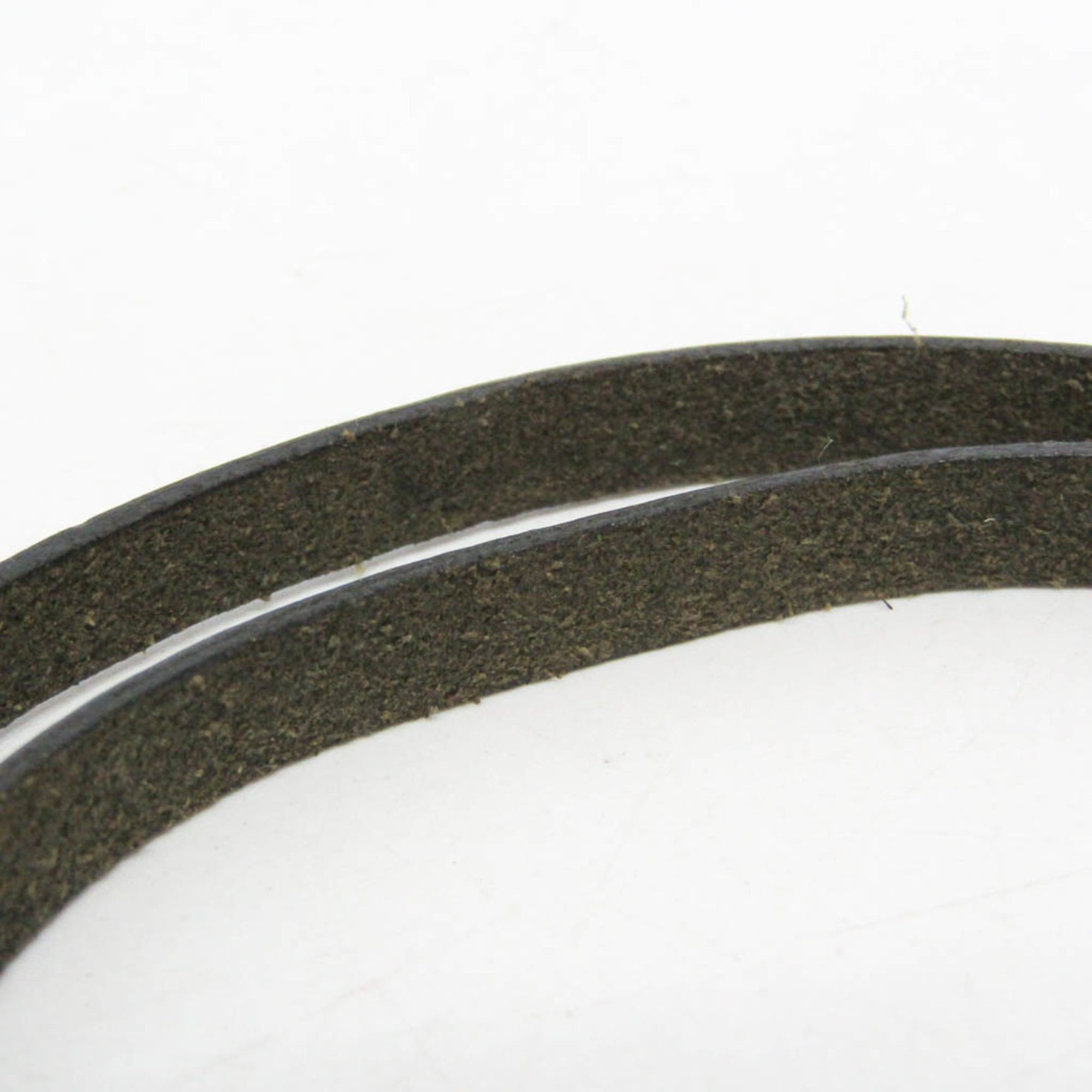 Hermes Hermes Hapi III Choker Leather,Metal Bangle Silver,Black Size ONE SIZE - 8 Thumbnail