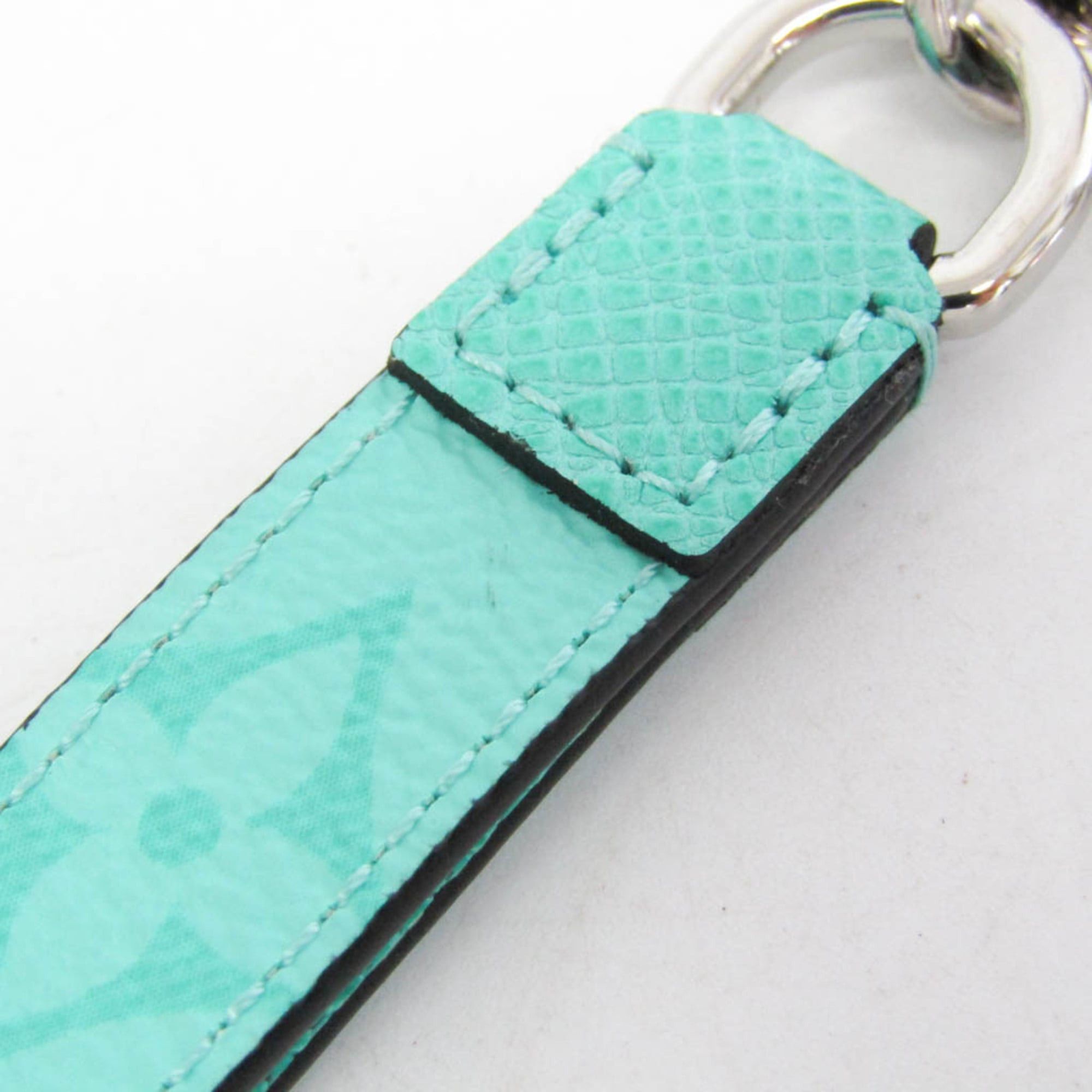 Louis Vuitton Louis Vuitton Taigarama Dragonne Slim Key Ring M01105 Keyring (Gunmetal,Light Green) Size ONE SIZE - 6 Thumbnail