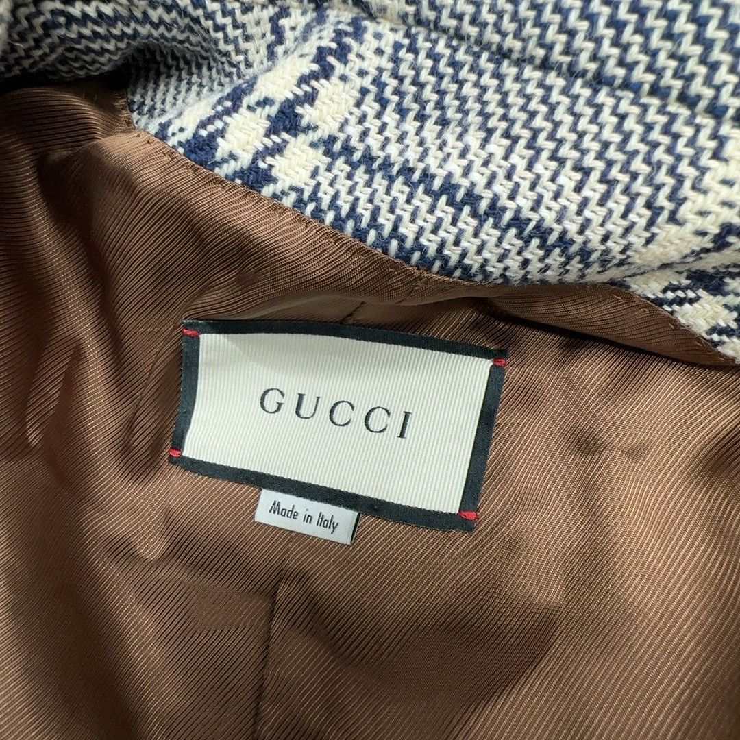 Gucci Gucci Plaid Wool Cape Coat Size 42 Size M / US 6-8 / IT 42-44 - 3 Thumbnail