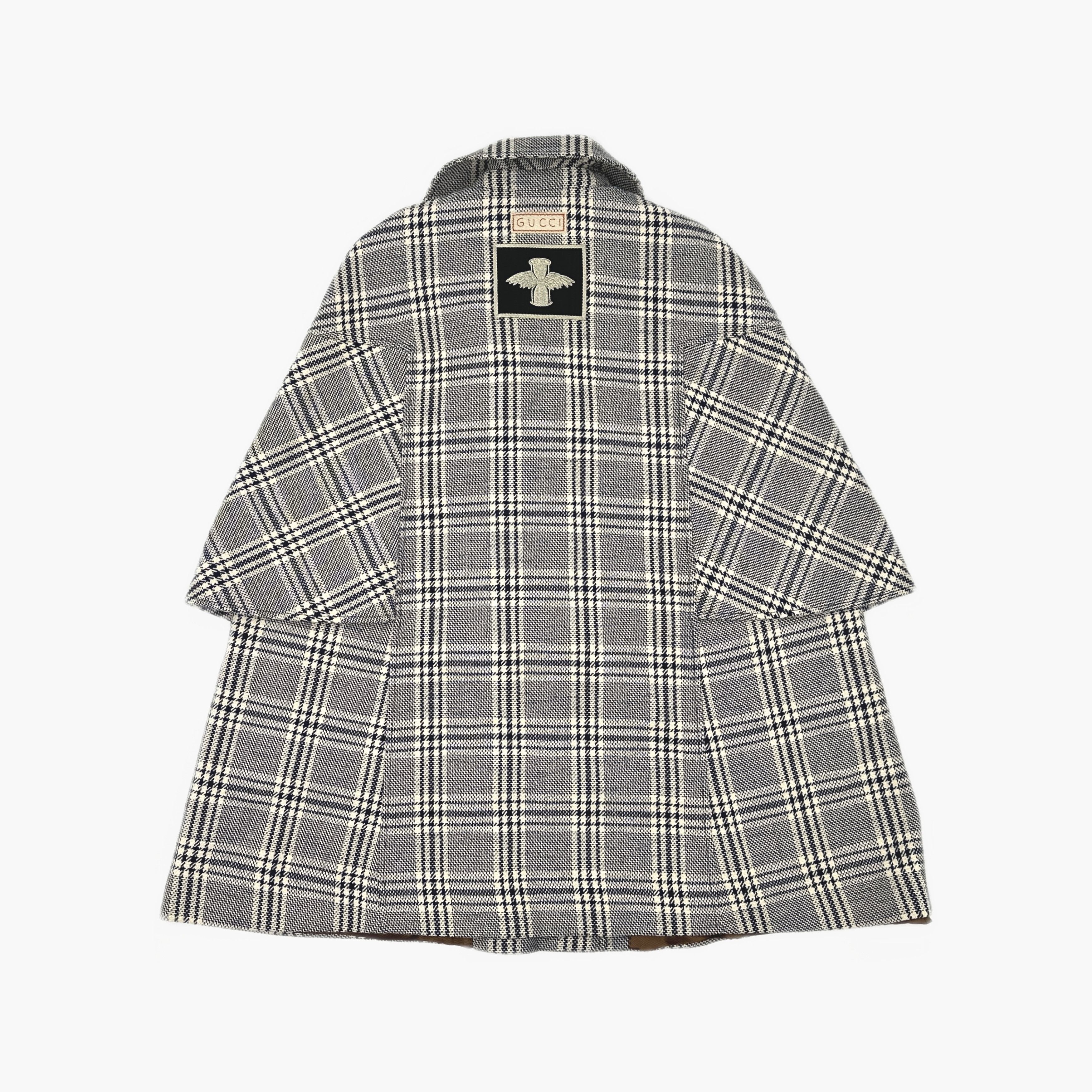 Gucci Gucci Plaid Wool Cape Coat Size 42 Size M / US 6-8 / IT 42-44 - 2 Thumbnail