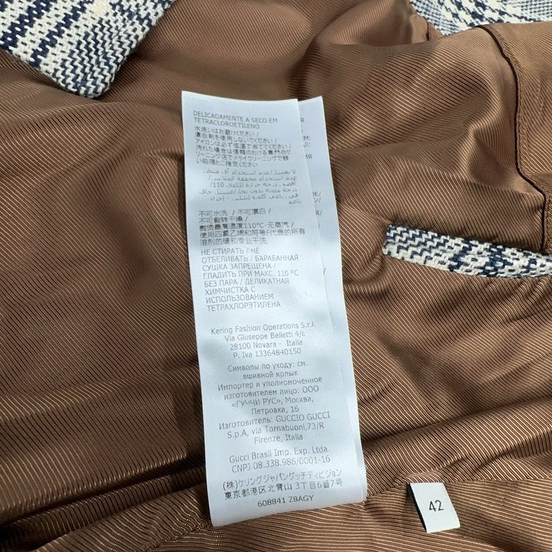 Gucci Gucci Plaid Wool Cape Coat Size 42 Size M / US 6-8 / IT 42-44 - 4 Thumbnail