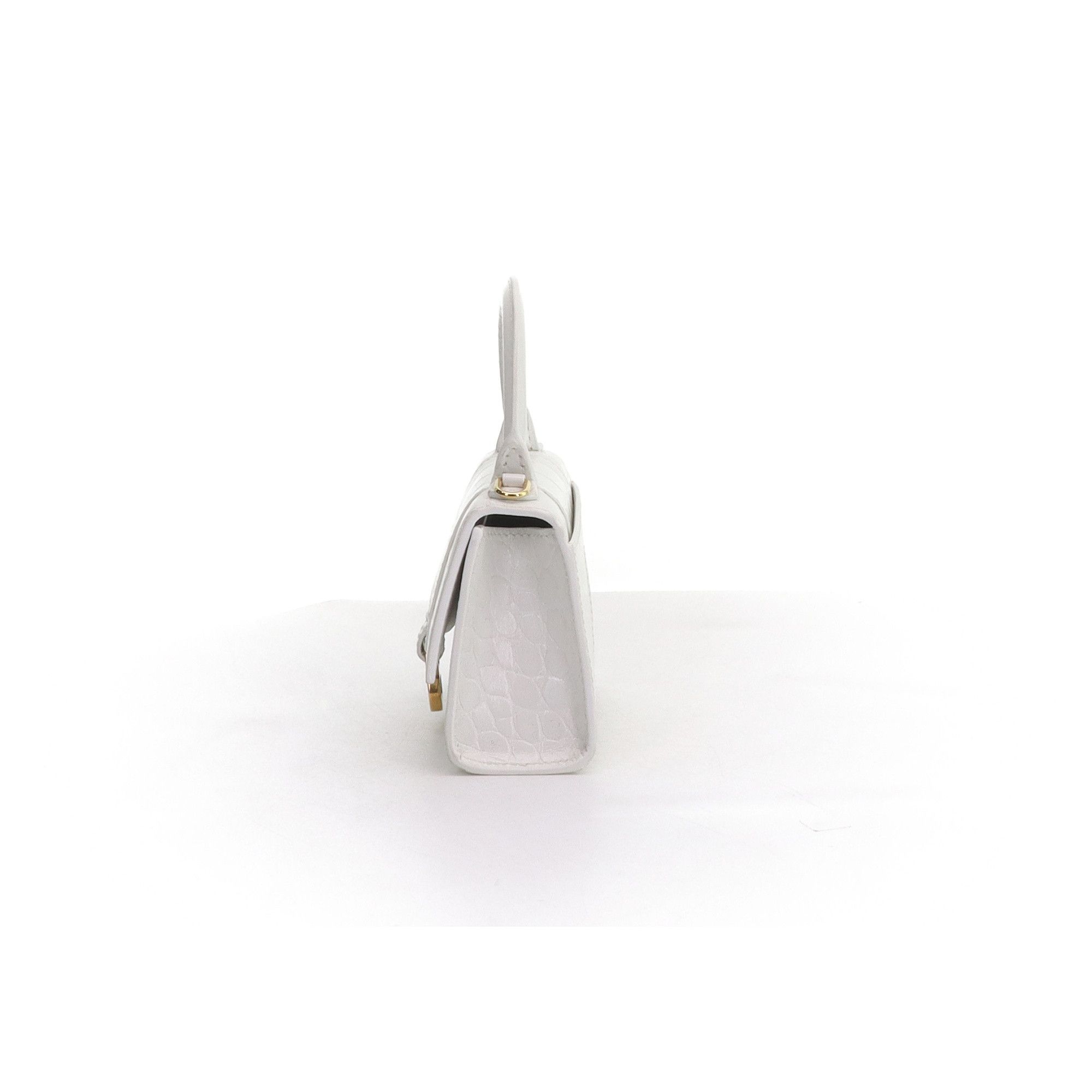 Balenciaga Balenciaga Hourglass Mini Crocodile Embossed Handle Bag Size ONE SIZE - 2 Thumbnail