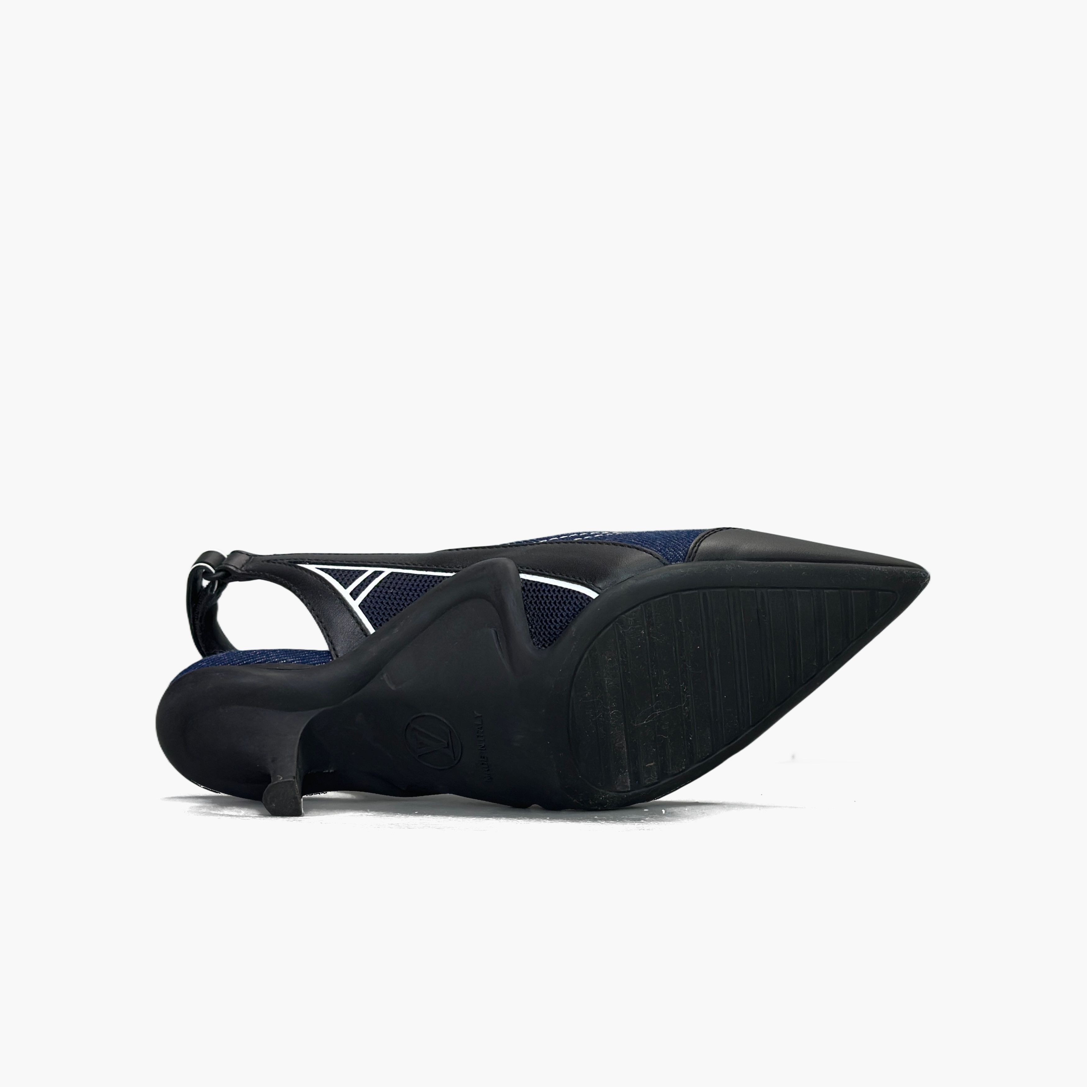 Louis Vuitton Louis Vuitton Archlight Denim Slingback Pumps Size 38 Size US 8 / IT 38 - 7 Thumbnail