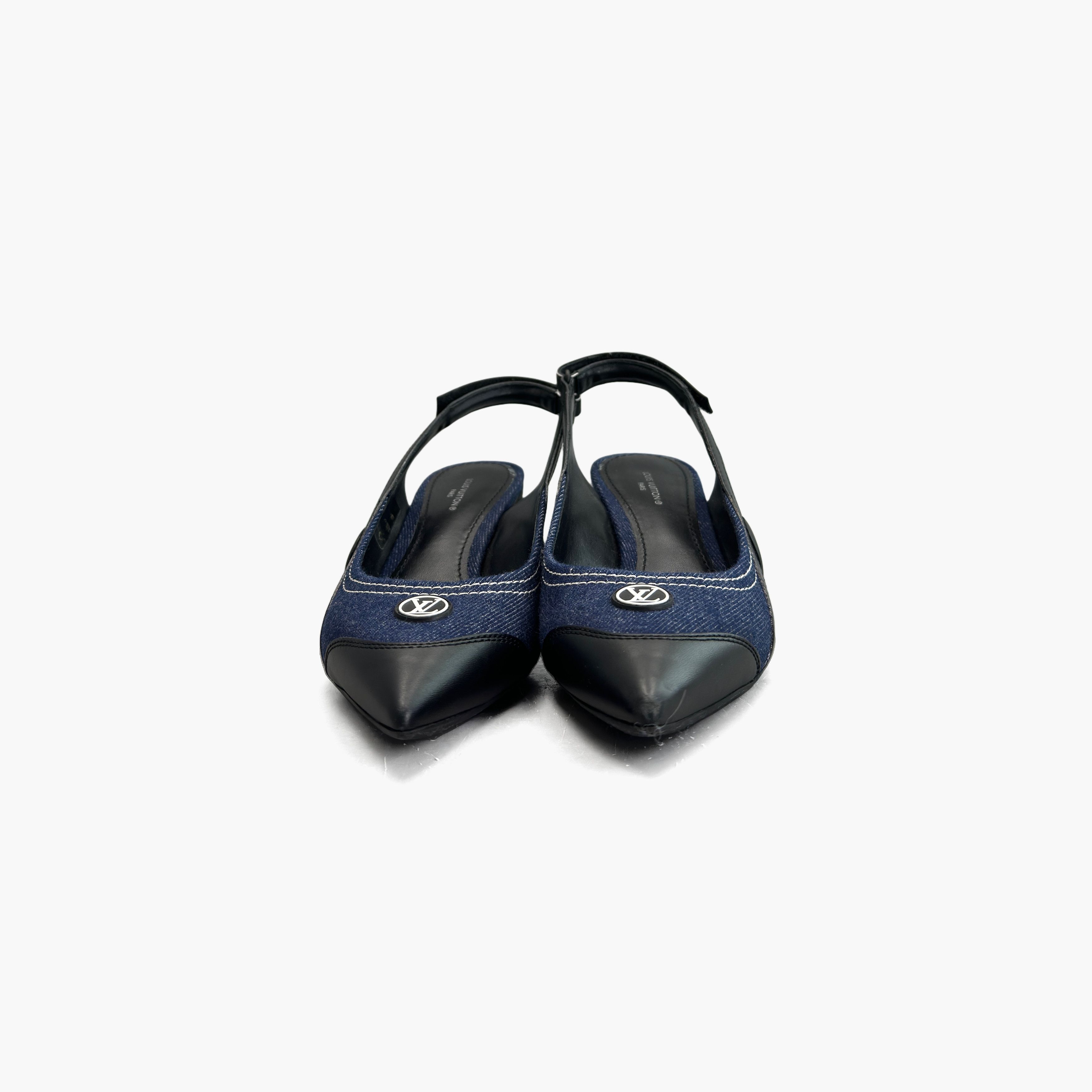 Louis Vuitton Louis Vuitton Archlight Denim Slingback Pumps Size 38 Size US 8 / IT 38 - 5 Thumbnail