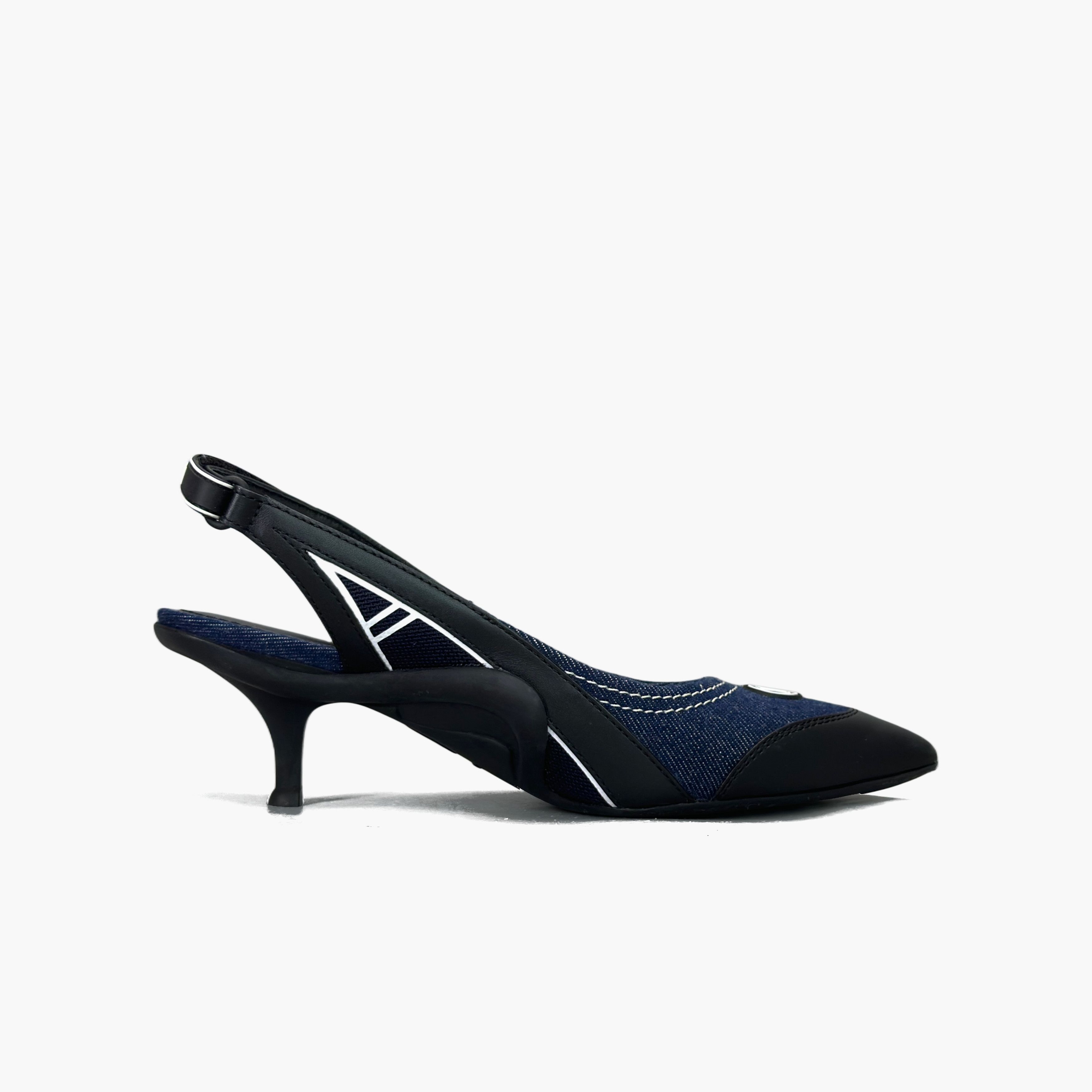Louis Vuitton Louis Vuitton Archlight Denim Slingback Pumps Size 38 Size US 8 / IT 38 - 2 Thumbnail