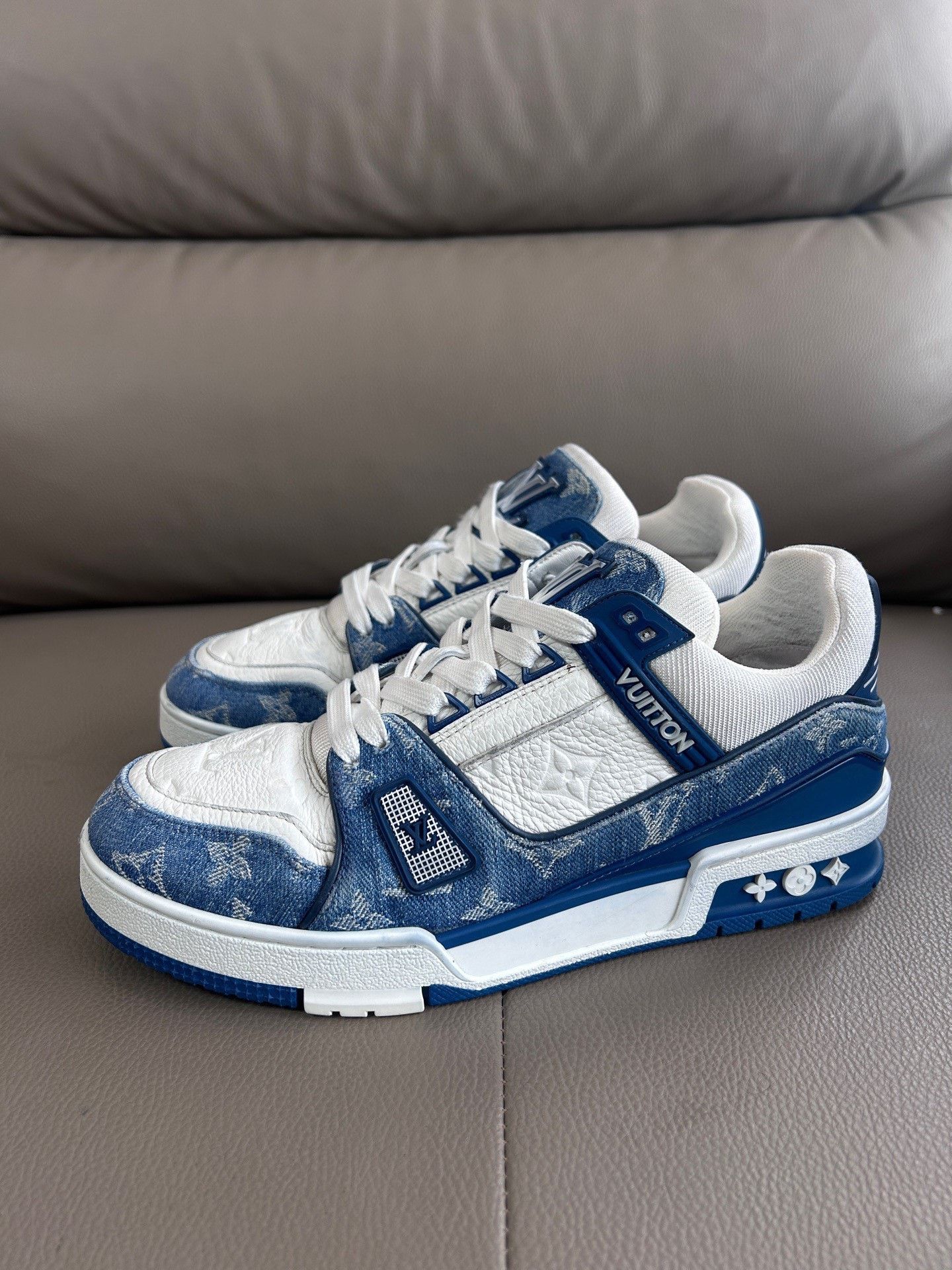 Louis Vuitton Louis Vuitton Denim Trainer Sneakers Size 38 Size US 5.5 / EU 38 - 2 Thumbnail
