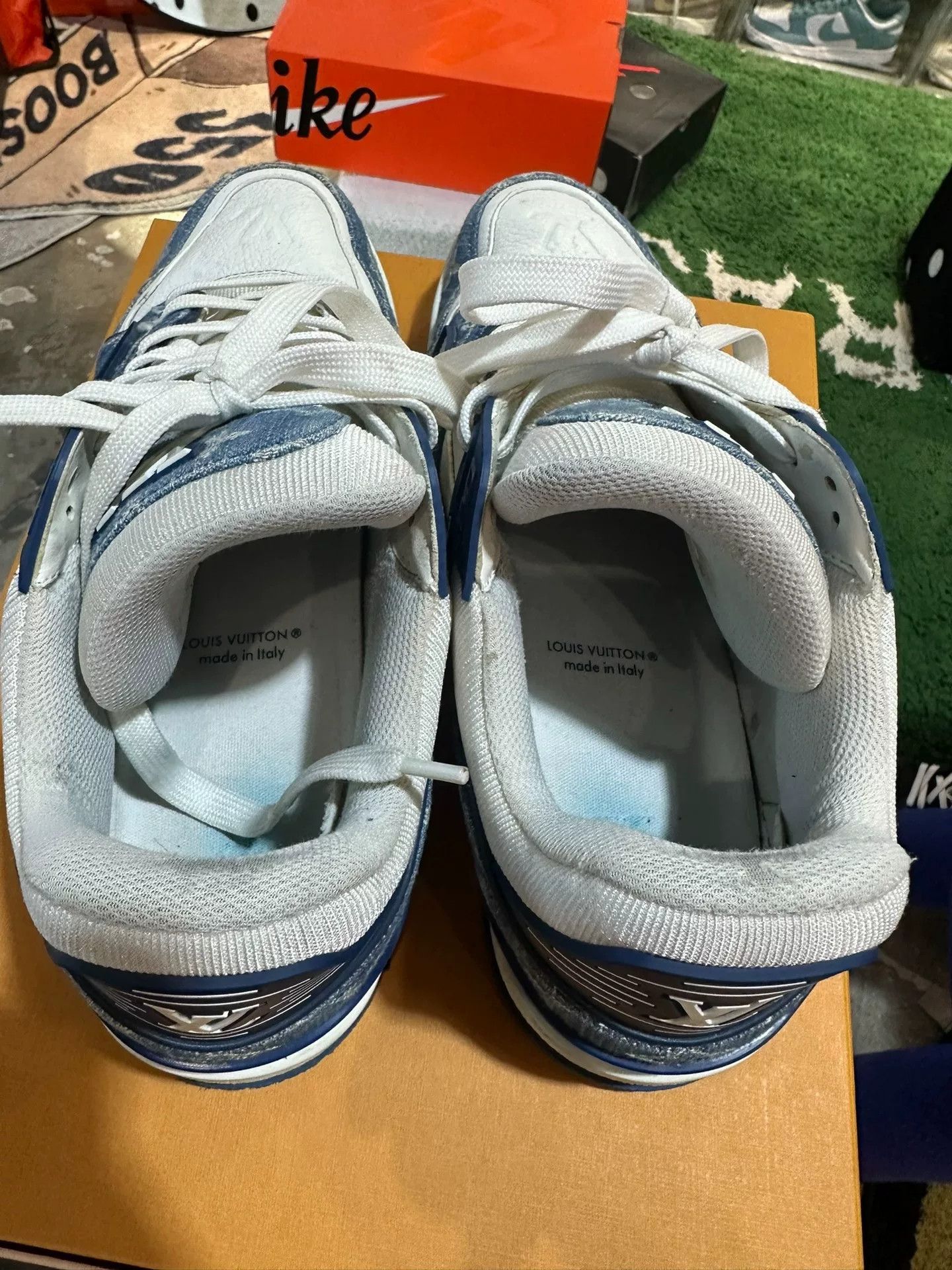 Louis Vuitton Louis Vuitton Denim Monogram Trainer Sneakers Size 10.5 Size US 10.5 / EU 43-44 - 6 Thumbnail