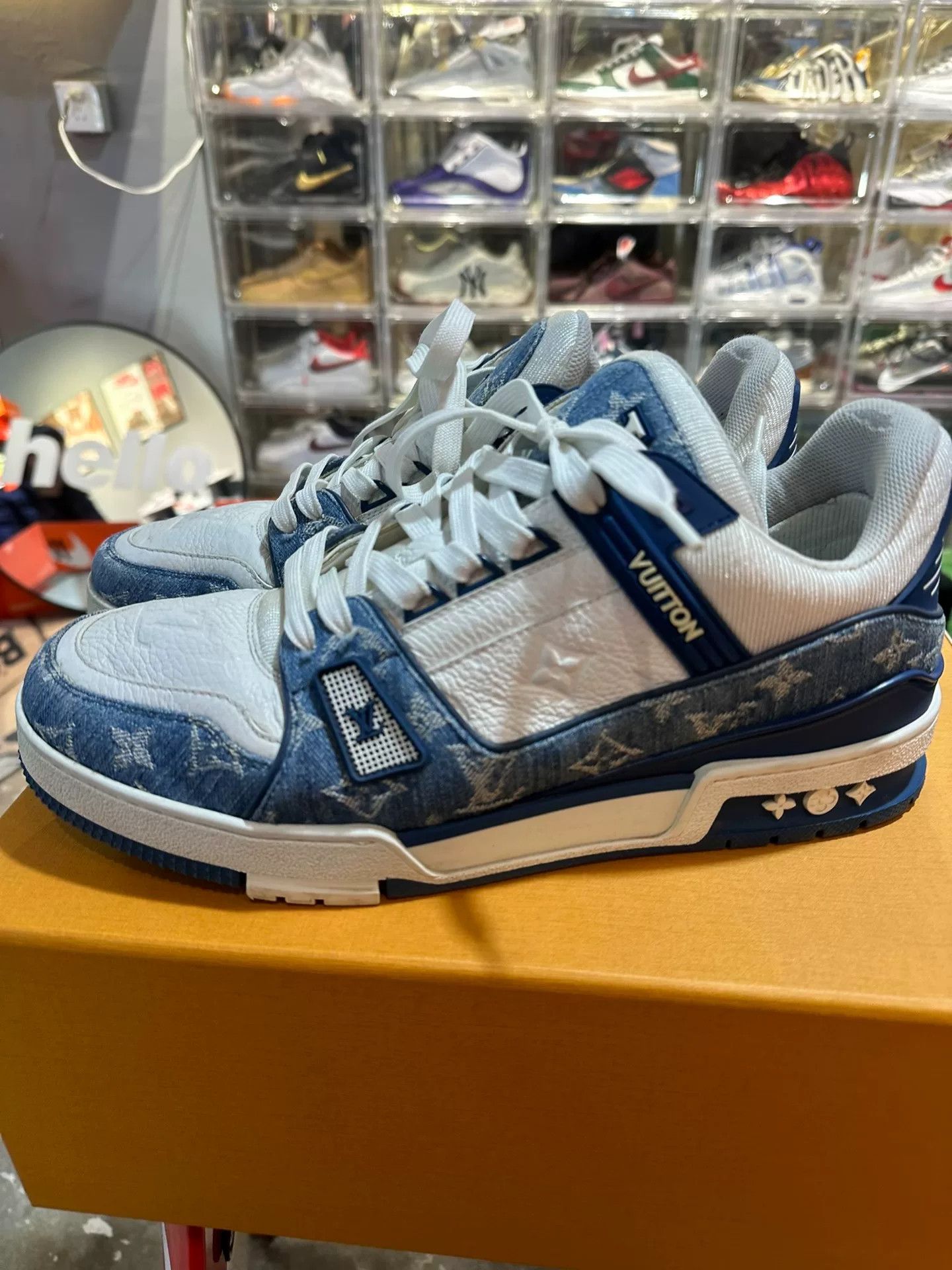 Louis Vuitton Louis Vuitton Denim Monogram Trainer Sneakers Size 10.5 Size US 10.5 / EU 43-44 - 2 Thumbnail