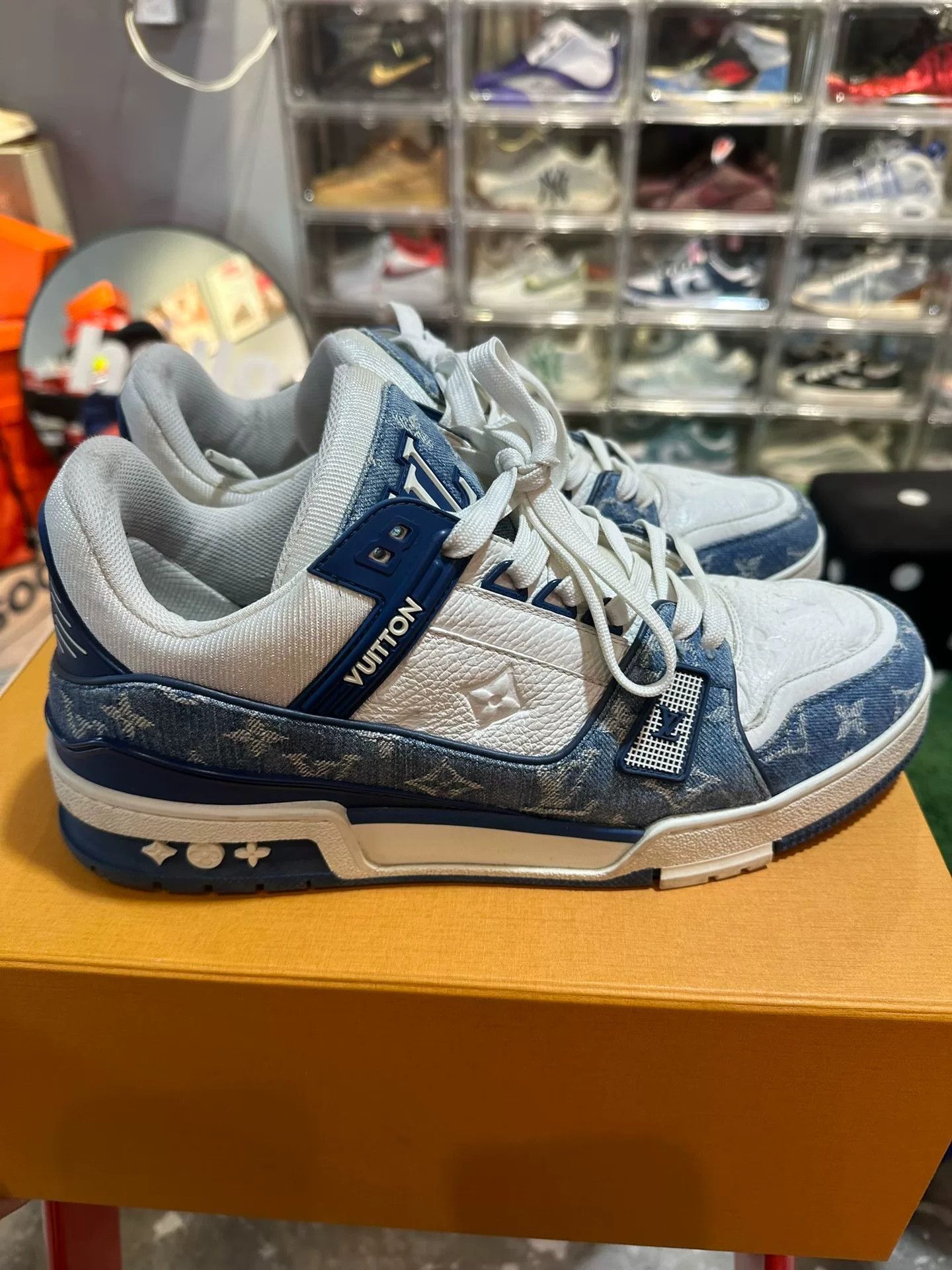 Louis Vuitton Louis Vuitton Denim Monogram Trainer Sneakers Size 10.5 Size US 10.5 / EU 43-44 - 4 Thumbnail