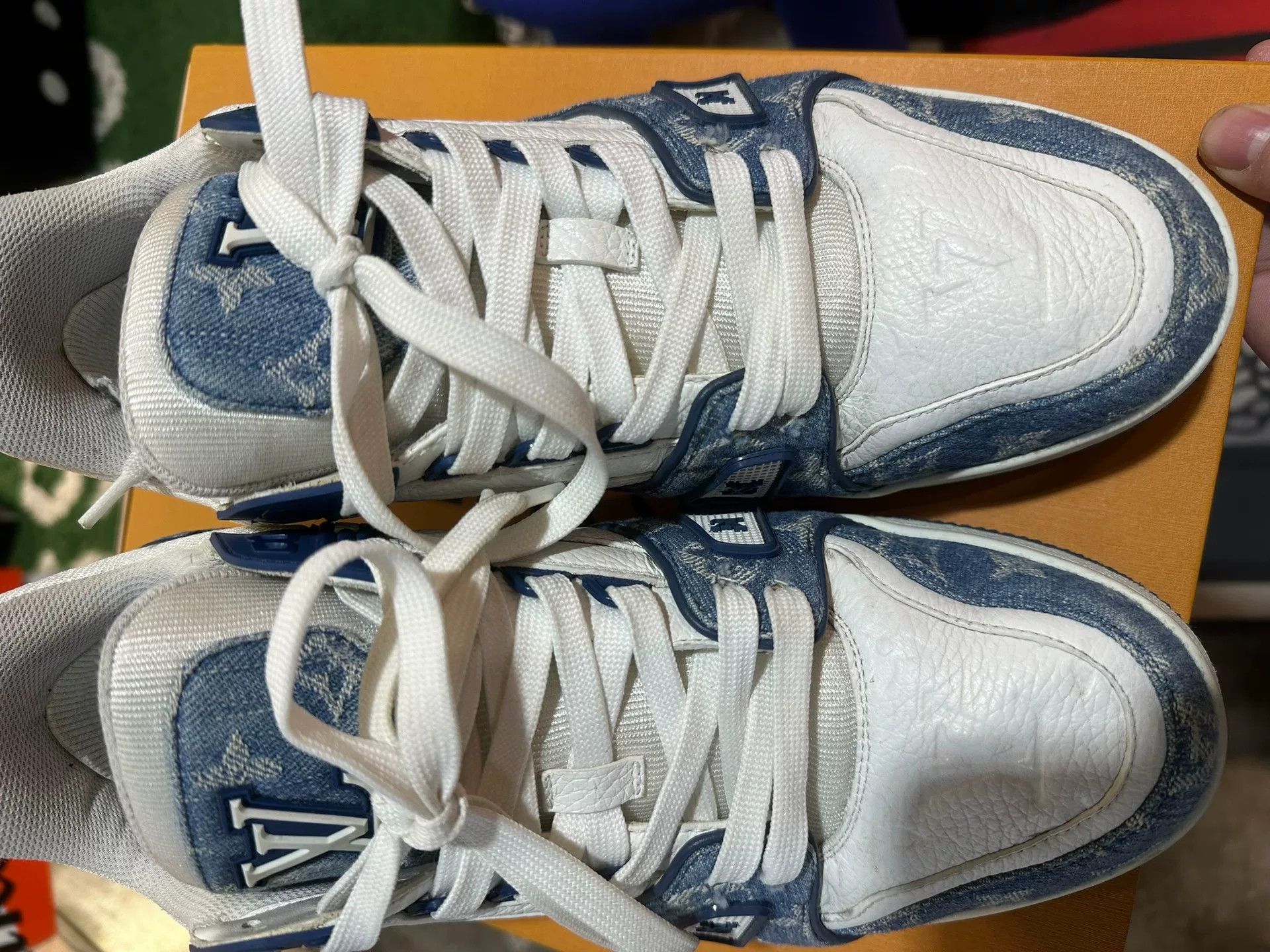 Louis Vuitton Louis Vuitton Denim Monogram Trainer Sneakers Size 10.5 Size US 10.5 / EU 43-44 - 7 Thumbnail