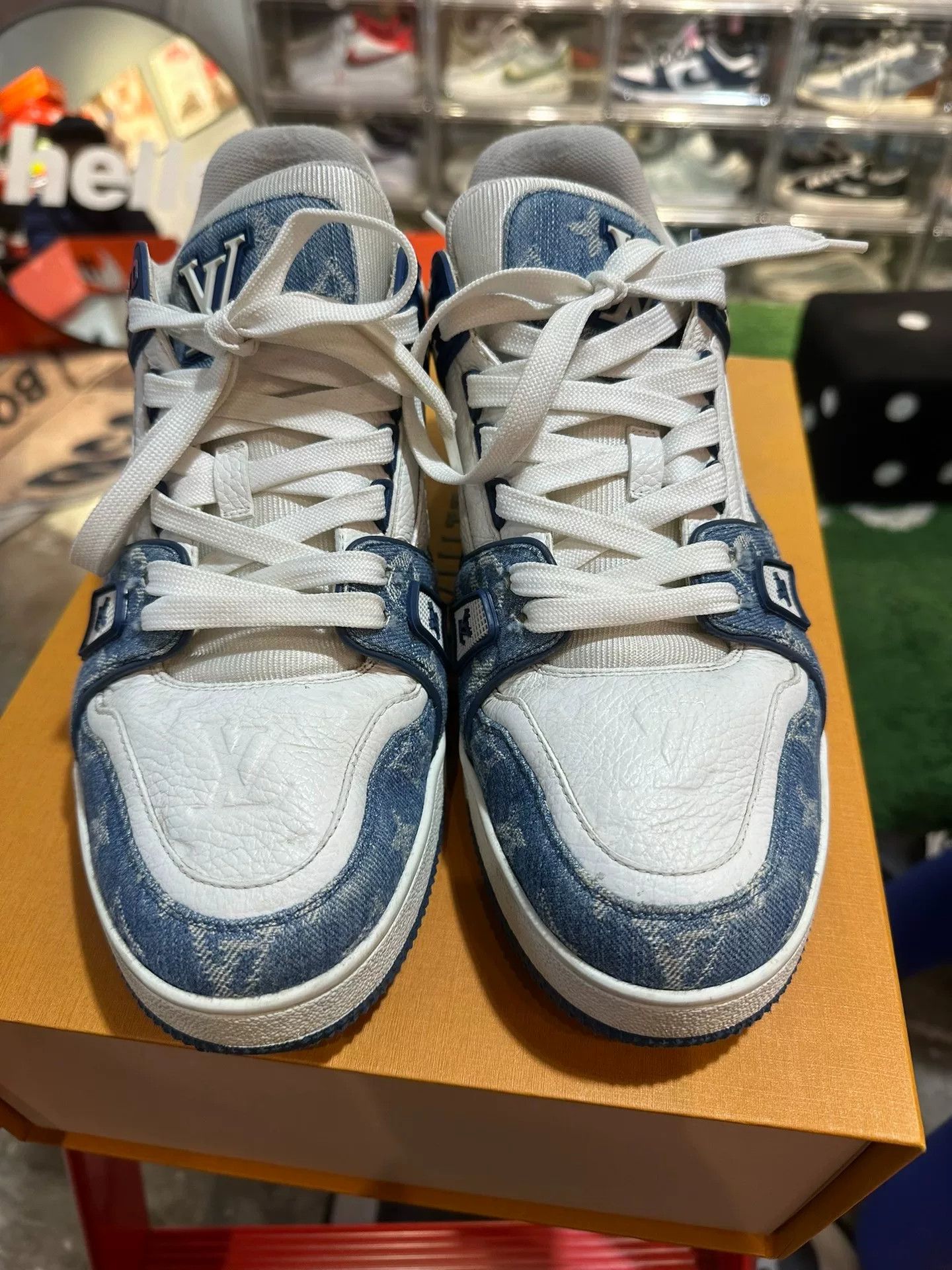 Louis Vuitton Louis Vuitton Denim Monogram Trainer Sneakers Size 10.5 Size US 10.5 / EU 43-44 - 3 Thumbnail