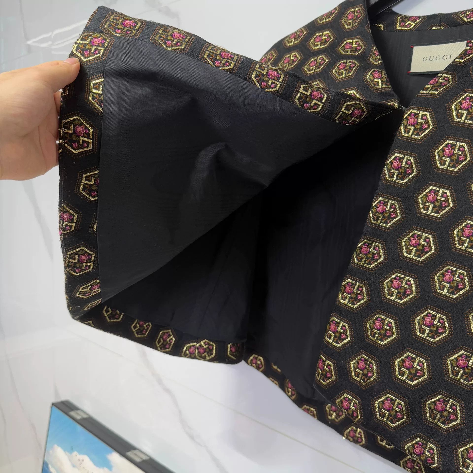 Gucci Gucci Floral Geometric Cape Size M Size M / US 6-8 / IT 42-44 - 7 Thumbnail