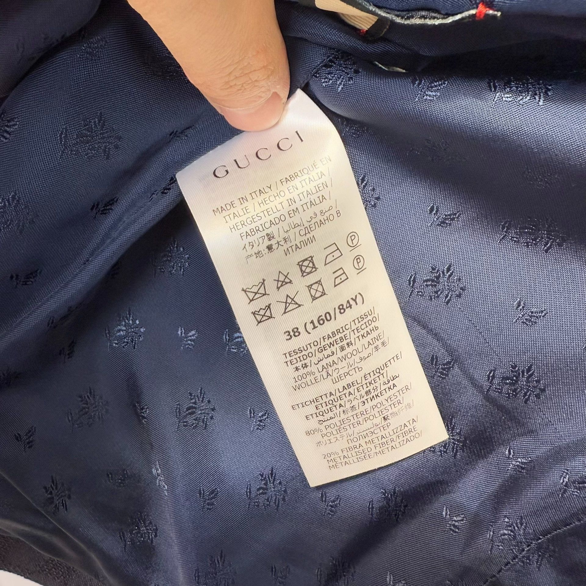 Gucci Gucci Checkerboard Blazer 34S Size 34S - 5 Thumbnail