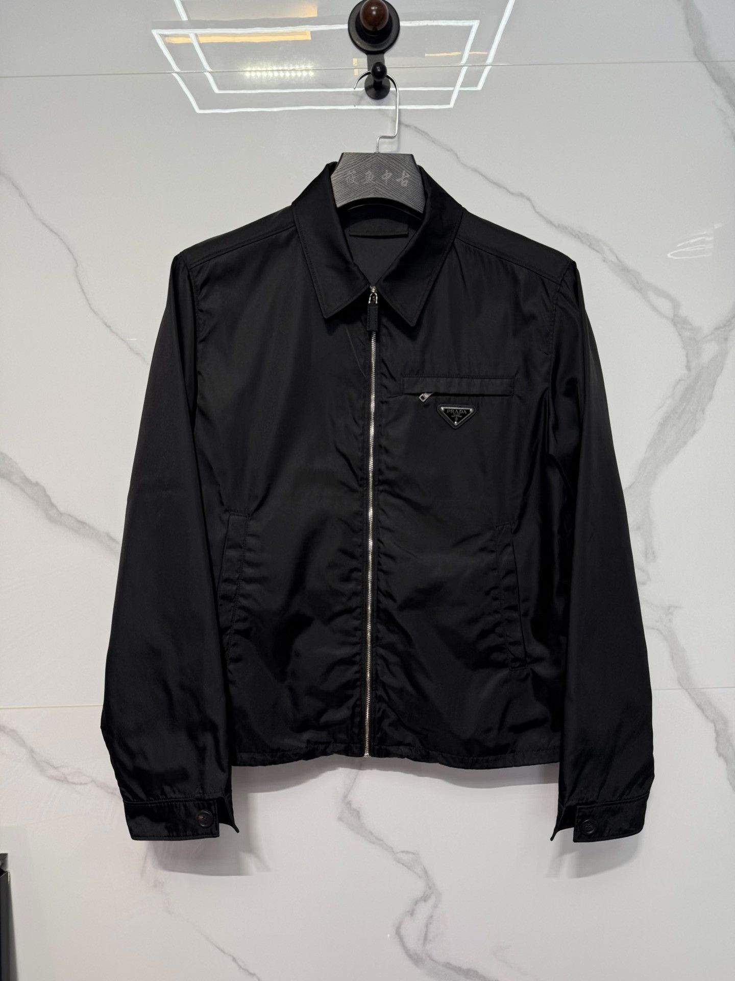 Prada Prada Re-Nylon Triangle Logo Zip Jacket Size 48 Size US M / EU 48-50 / 2 - 2 Thumbnail