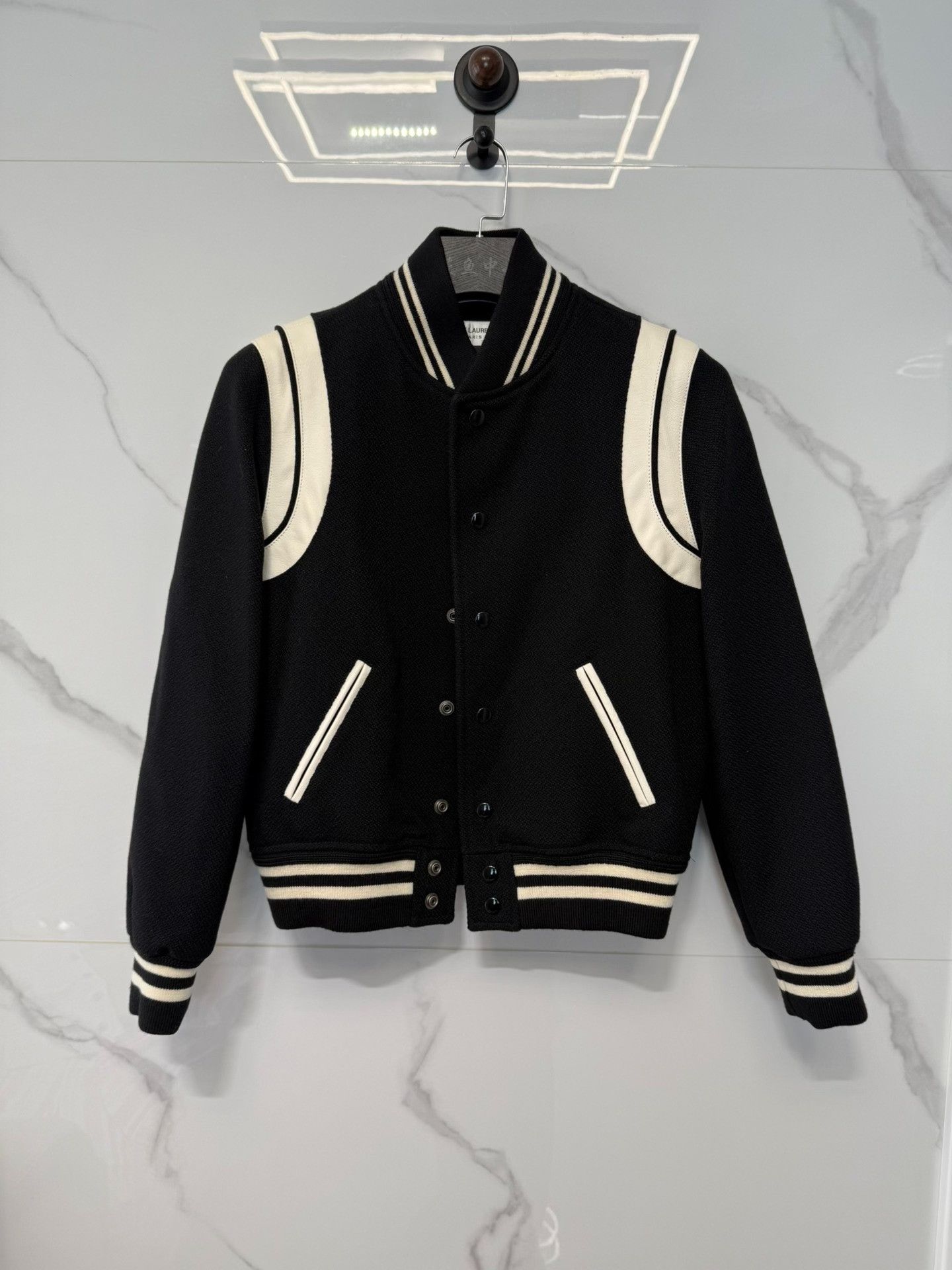 Saint Laurent Paris Saint Laurent Teddy Varsity Jacket Size FR 40 Size M / US 6-8 / IT 42-44 - 2 Thumbnail