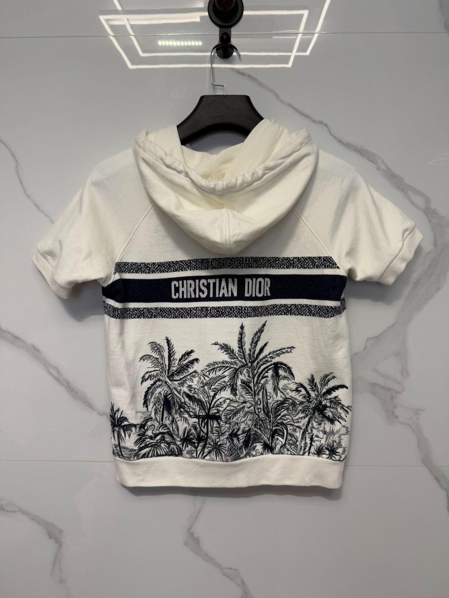 Dior Dior Palm Print Hoodie Size S Size S / US 4 / IT 40 - 3 Thumbnail