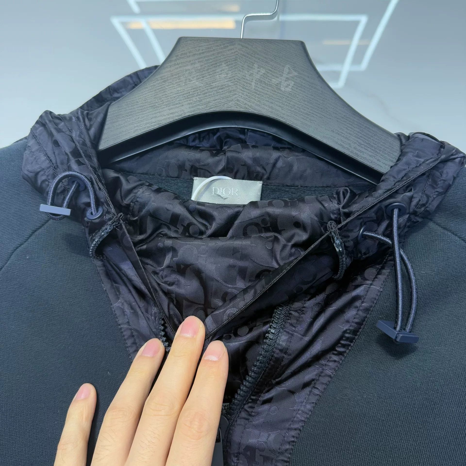 Dior Dior Oblique Quarter-Zip Hoodie Size XS Size US XS / EU 42 / 0 - 8 Thumbnail