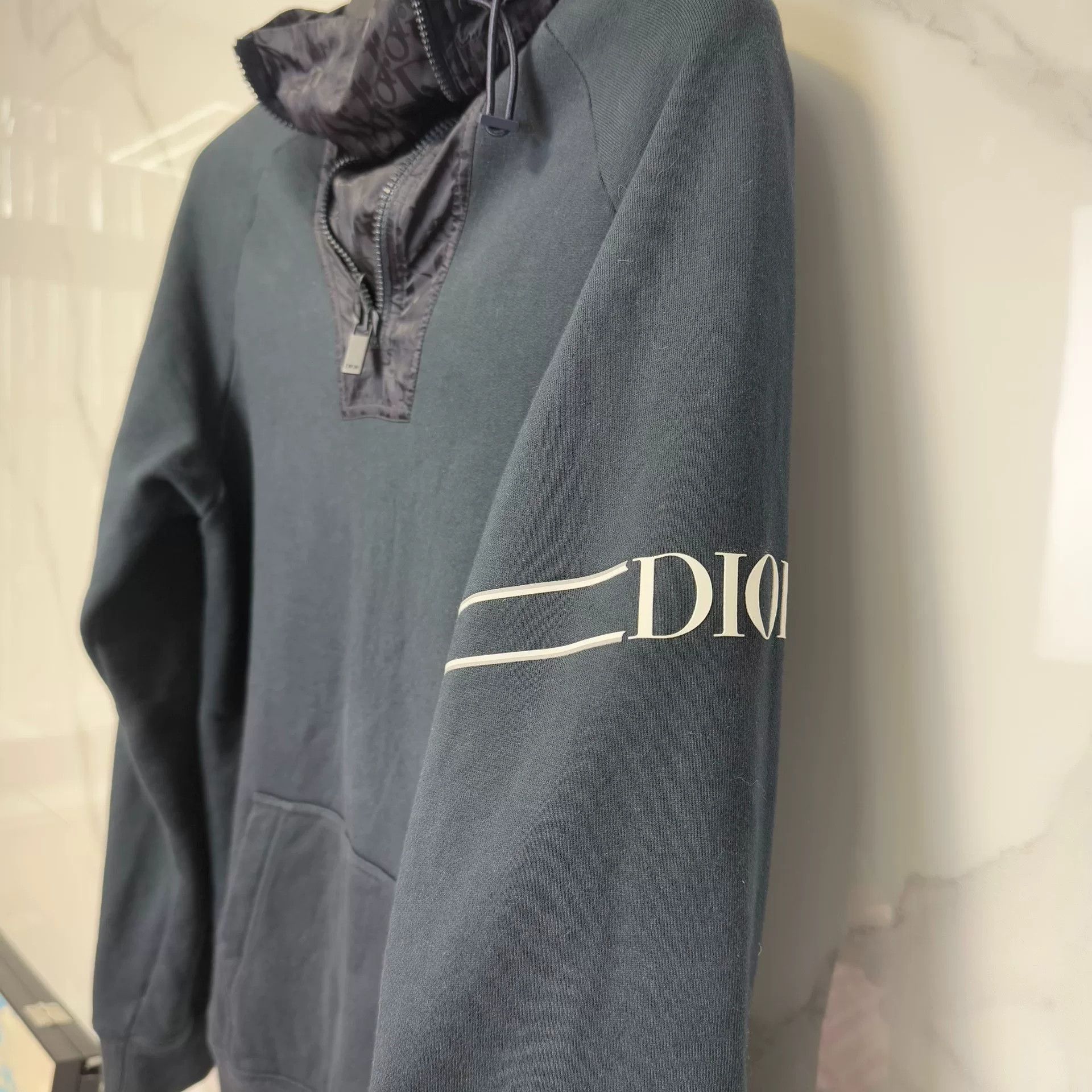Dior Dior Oblique Quarter-Zip Hoodie Size XS Size US XS / EU 42 / 0 - 7 Thumbnail