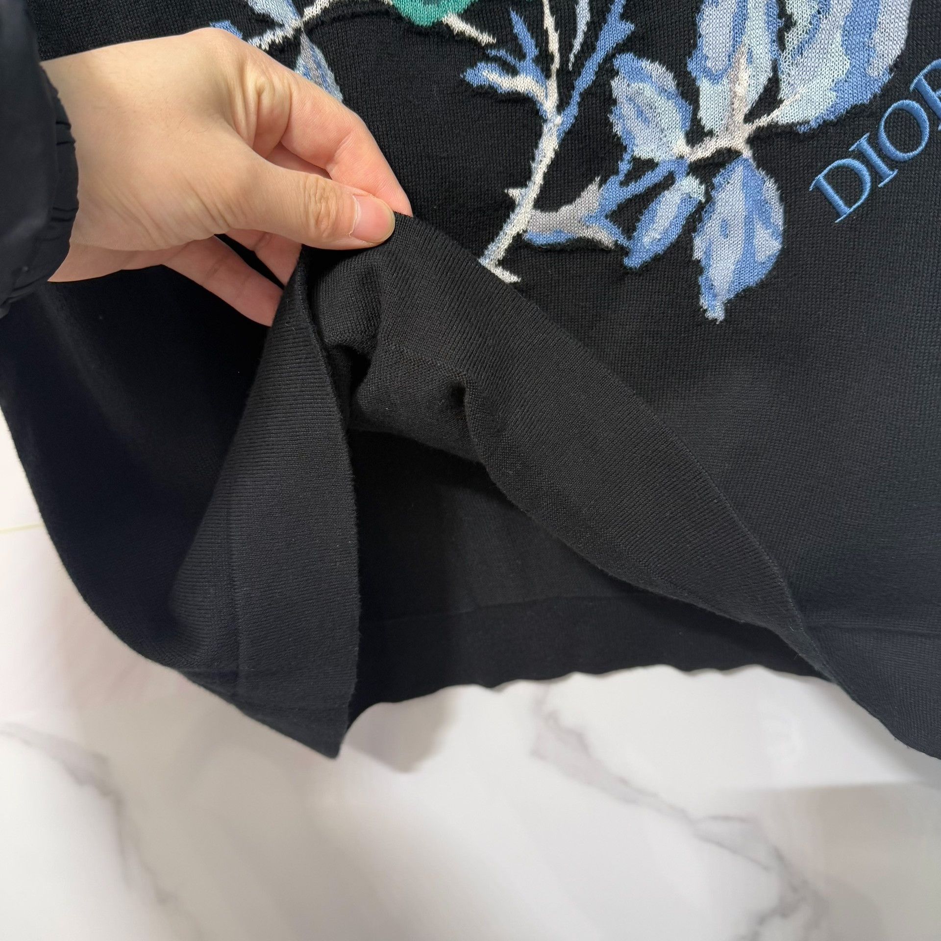 Dior Dior Floral Knit Short Sleeve Sweater Size S Size US S / EU 44-46 / 1 - 8 Thumbnail