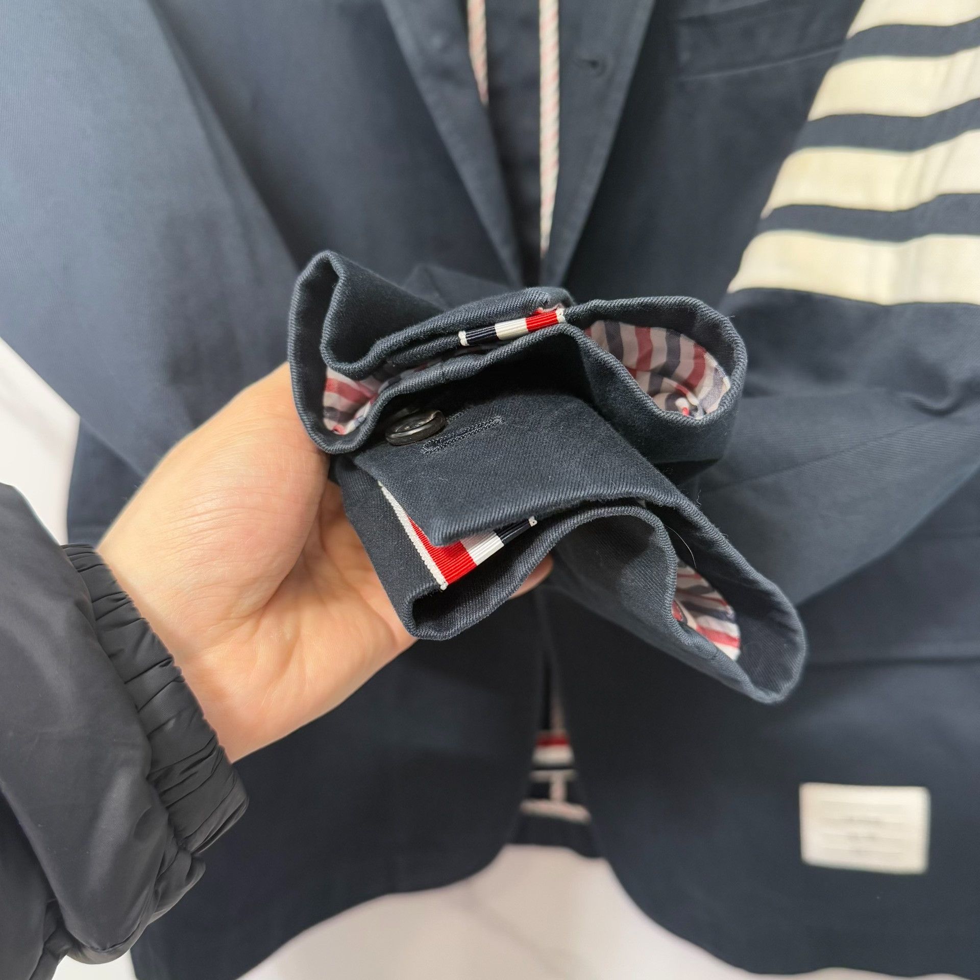 Thom Browne Thom Browne Four Bar Stripe Blazer Size 3 Size 42R - 8 Thumbnail
