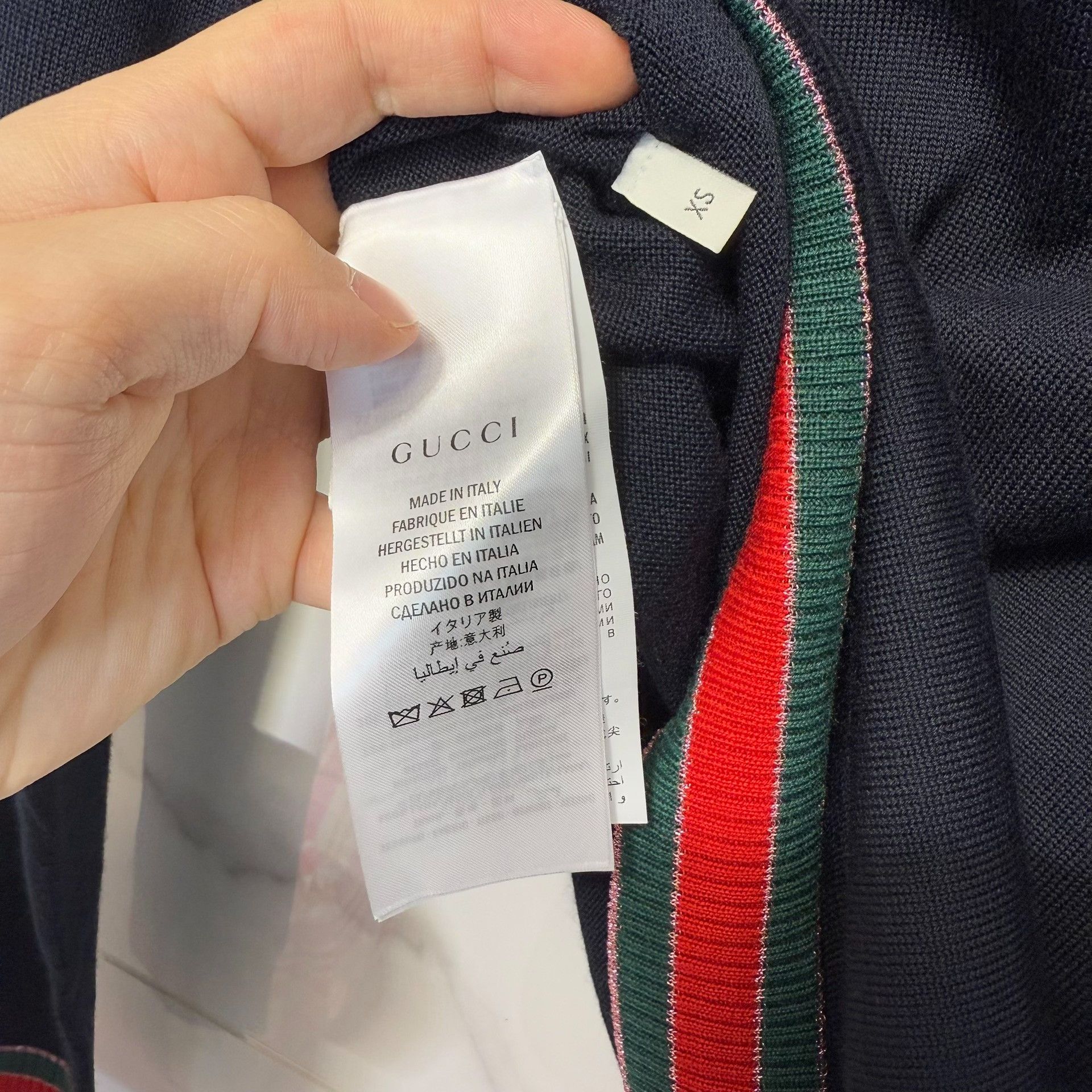 Gucci Gucci Web Trim Wool Sweater XS Size XS / US 0-2 / IT 36-38 - 5 Thumbnail