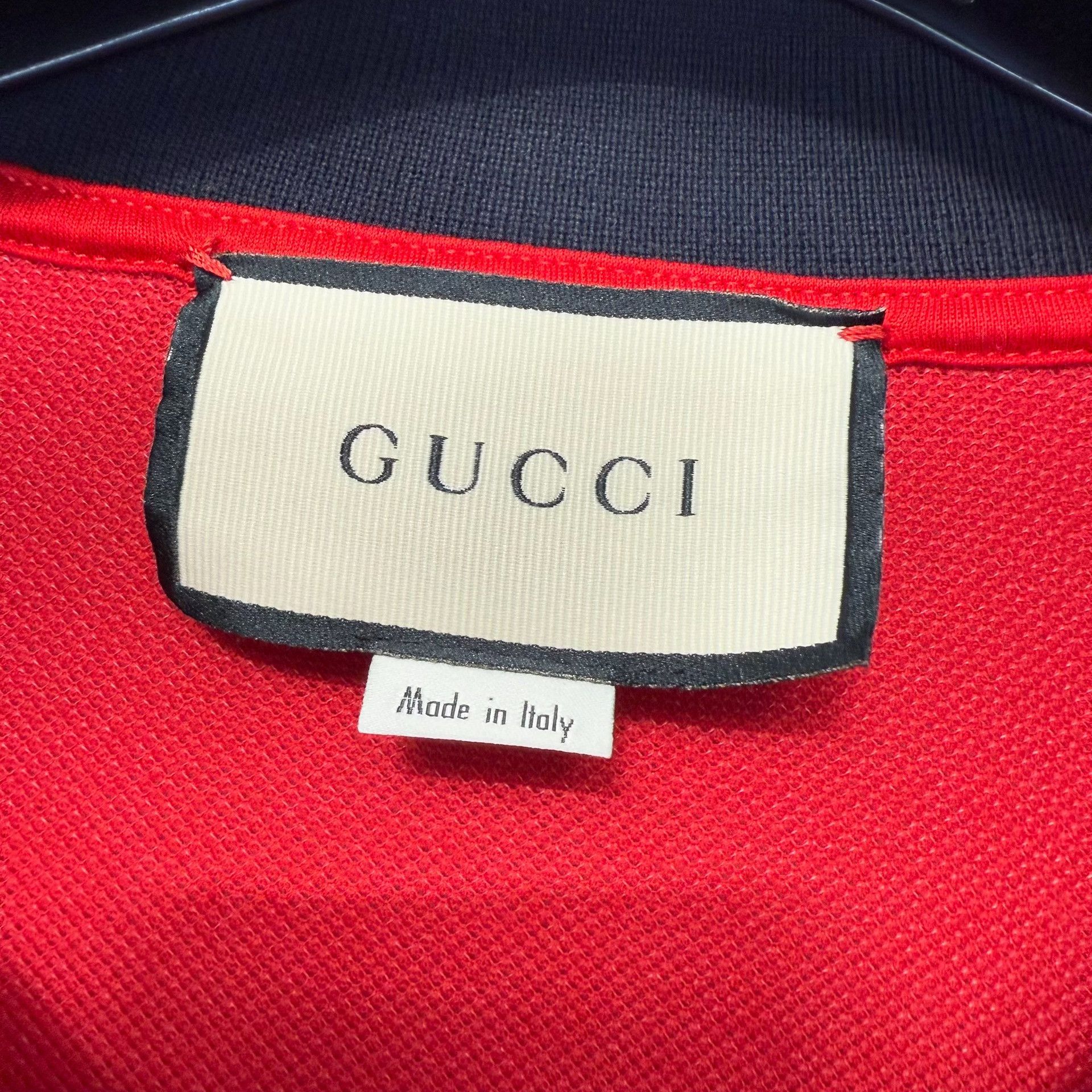 Gucci Gucci Double G Red Polo Shirt Size L Size US L / EU 52-54 / 3 - 4 Thumbnail