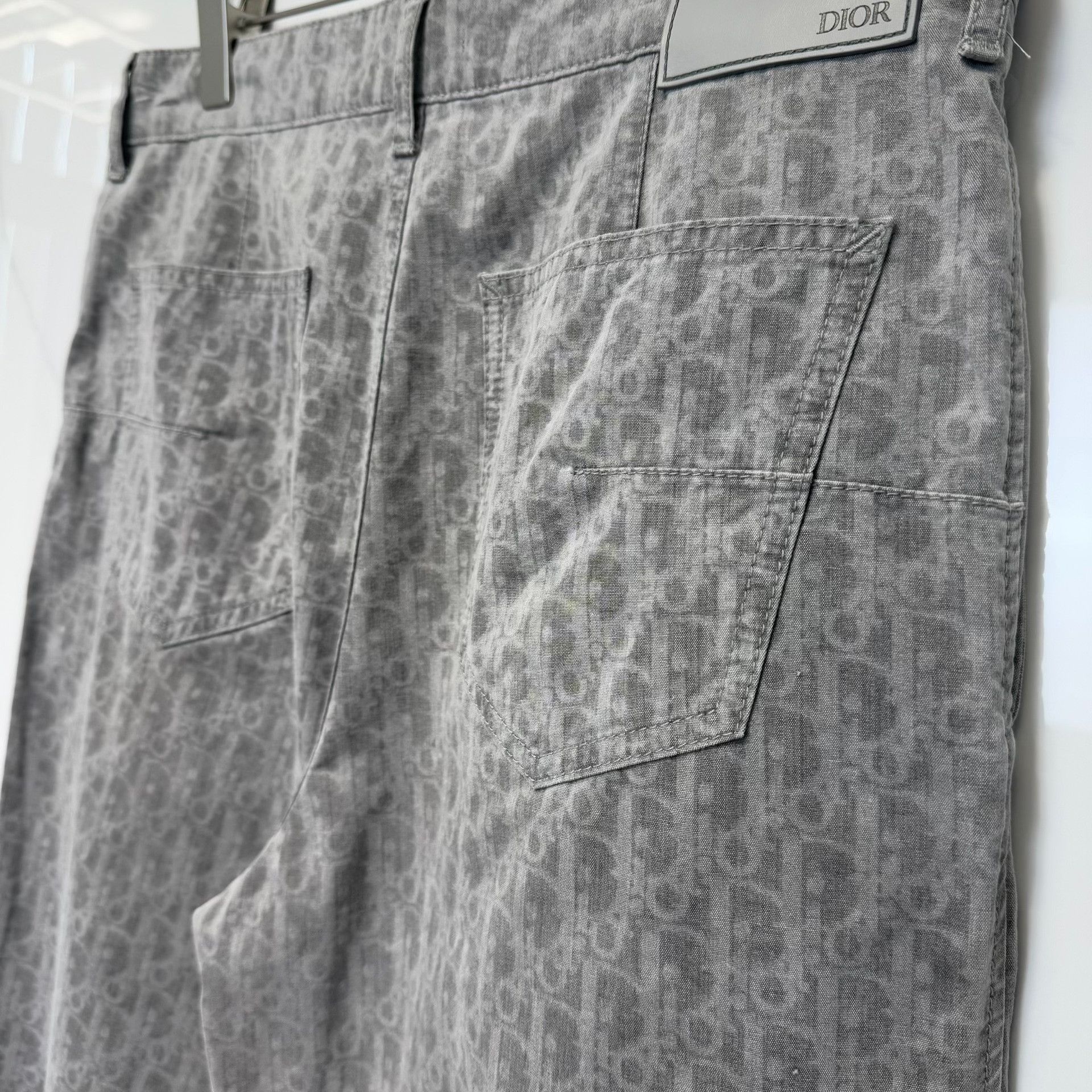 Dior Dior Oblique Print Denim Jeans Size 30 Size US 30 / EU 46 - 8 Thumbnail