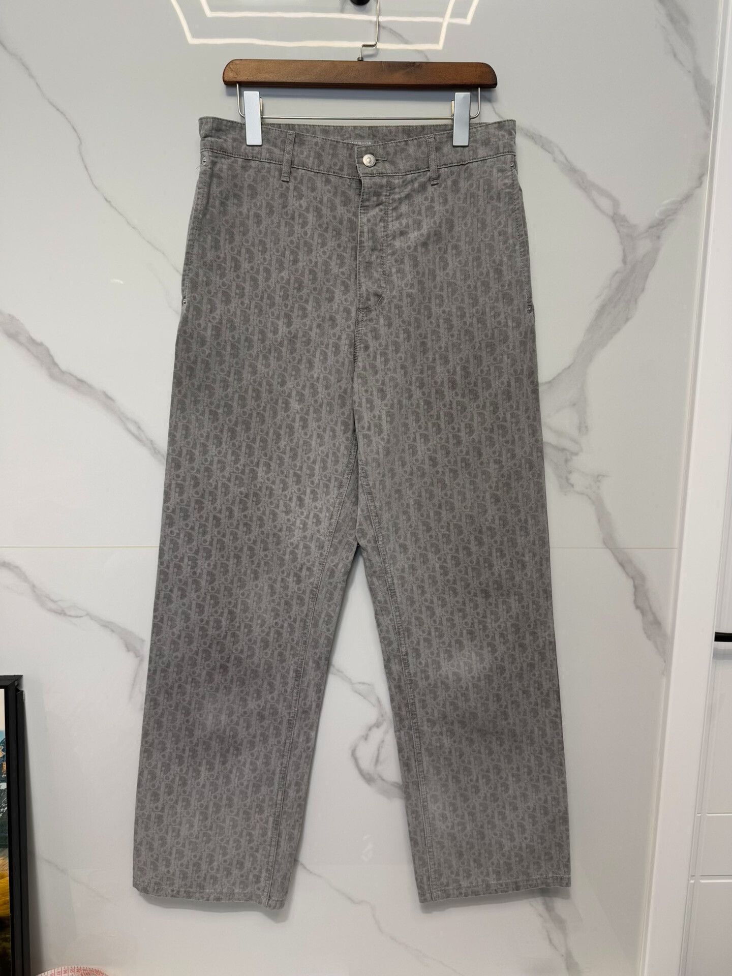 Dior Dior Oblique Print Denim Jeans Size 30 Size US 30 / EU 46 - 2 Thumbnail