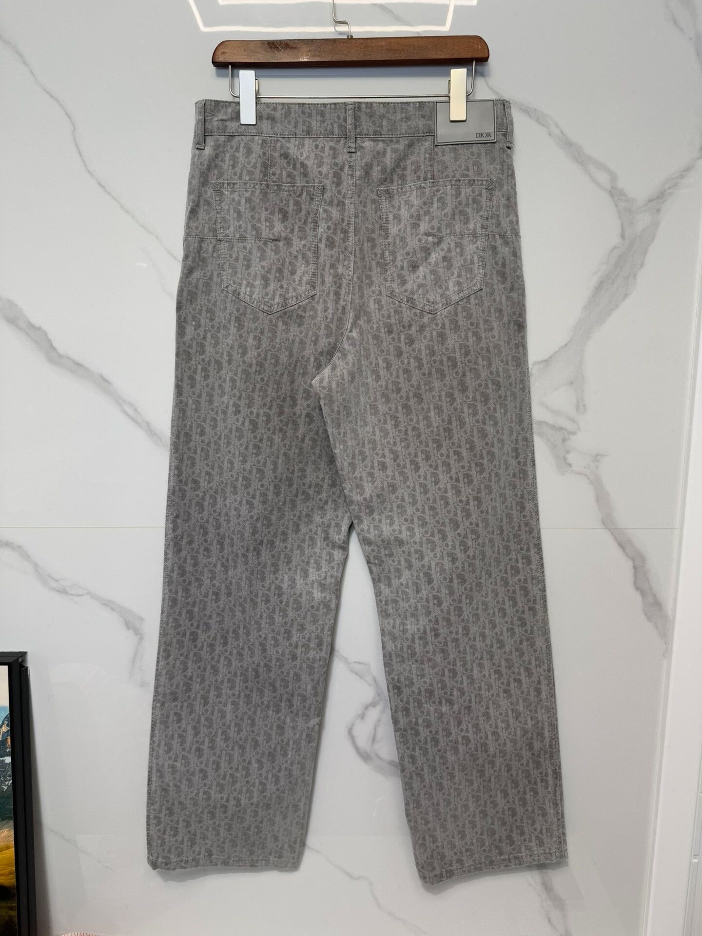 Dior Dior Oblique Print Denim Jeans Size 30 Size US 30 / EU 46 - 3 Thumbnail
