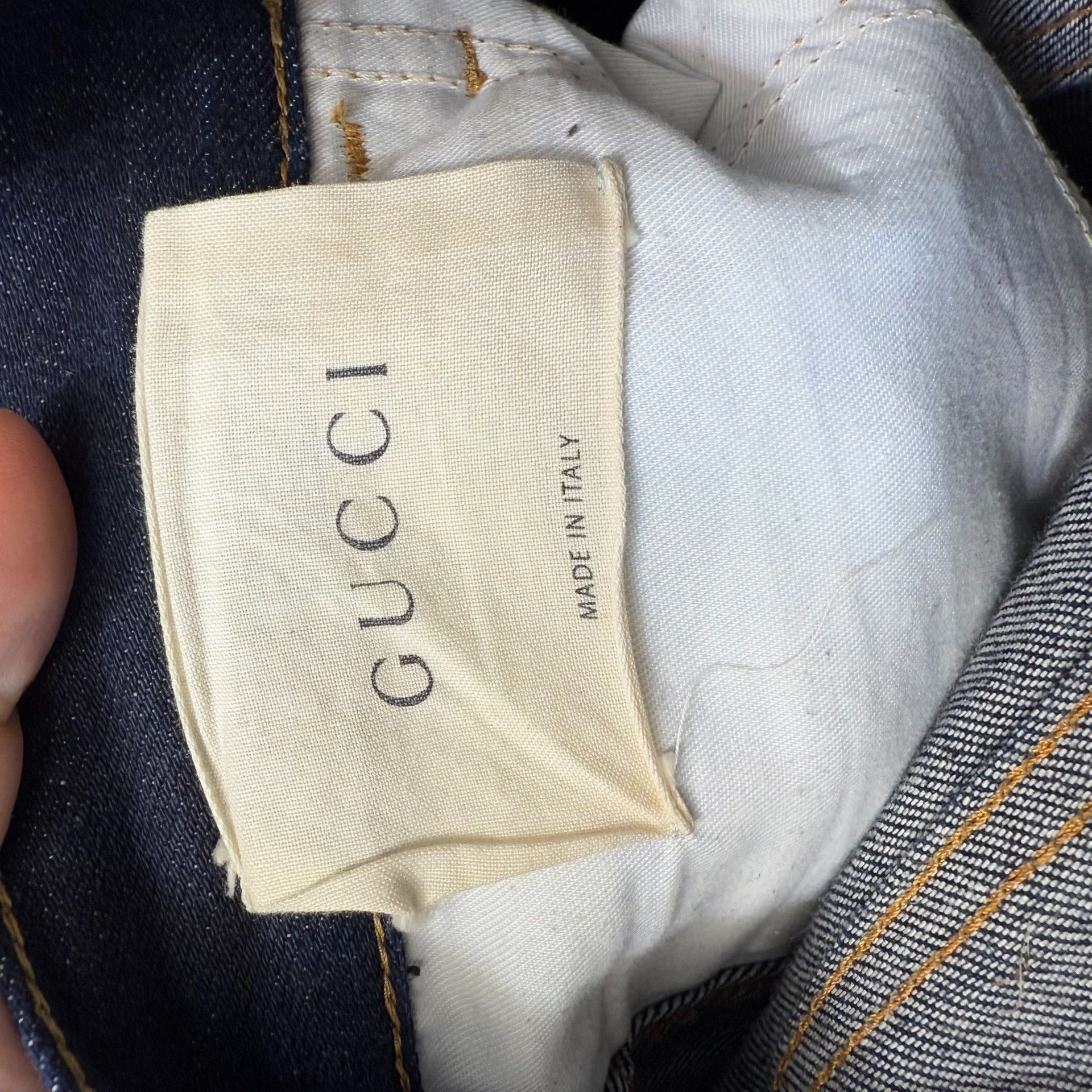 Gucci Gucci Tiger Embroidered Denim Jeans Size 34 Size US 34 / EU 50 - 4 Thumbnail