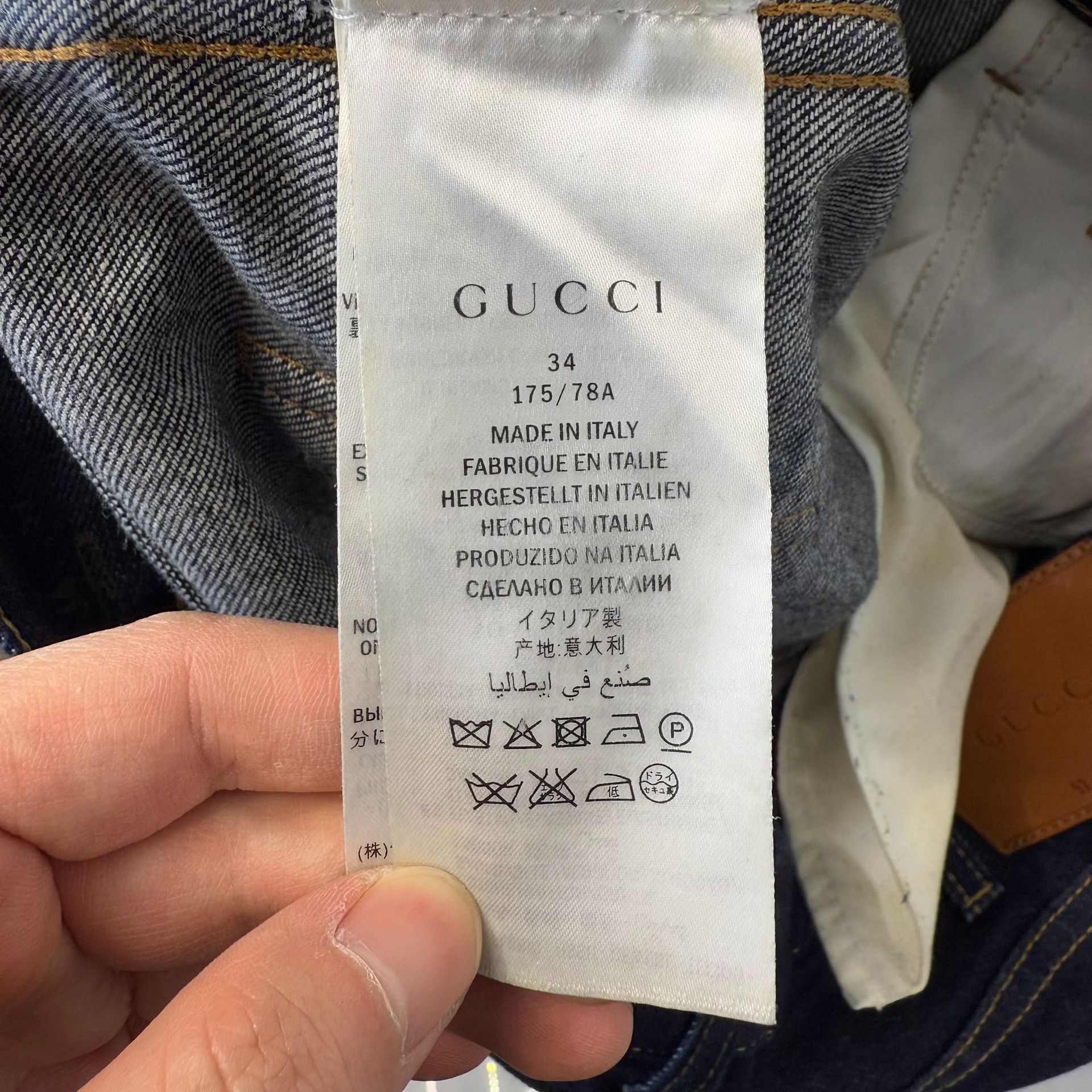 Gucci Gucci Tiger Embroidered Denim Jeans Size 34 Size US 34 / EU 50 - 5 Thumbnail
