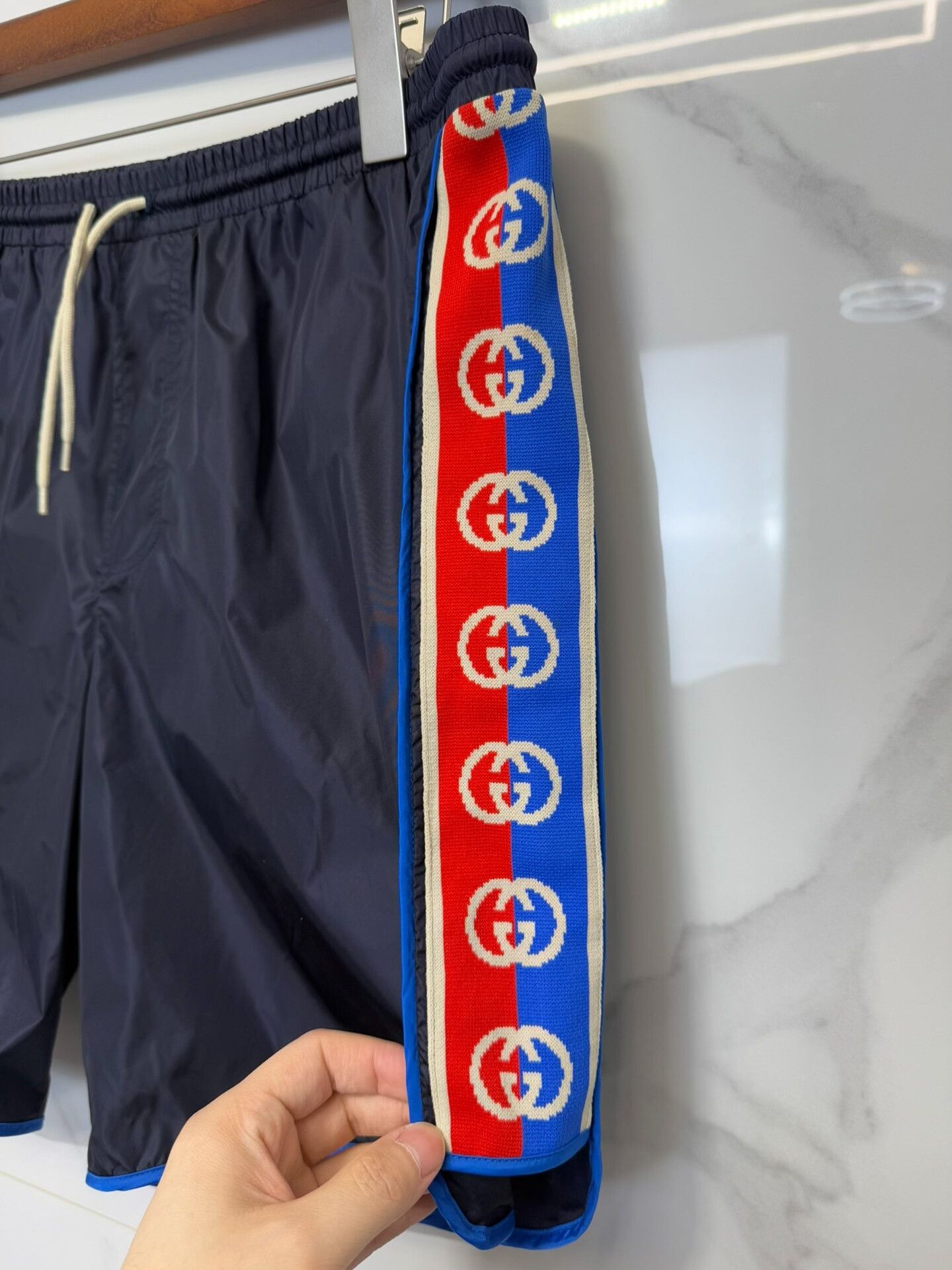 Gucci Gucci GG Stripe Shorts Navy Size 50 Size US 34 / EU 50 - 8 Thumbnail