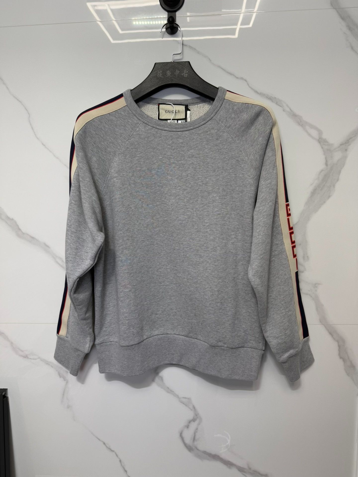 Gucci Gucci Side Stripe Logo Sweatshirt Size S Size US S / EU 44-46 / 1 - 2 Thumbnail