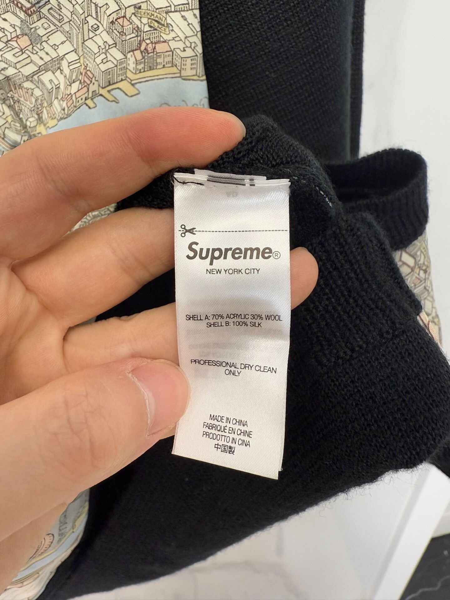 Supreme Supreme Map Print Cardigan Size XL Size US XL / EU 56 / 4 - 5 Thumbnail