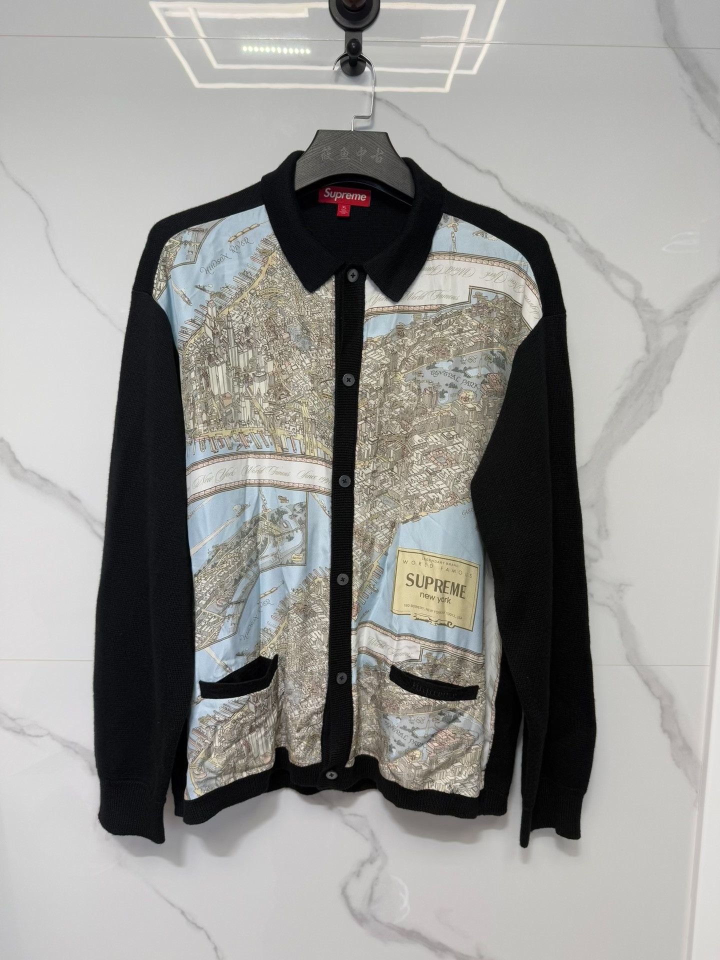 Supreme Supreme Map Print Cardigan Size XL Size US XL / EU 56 / 4 - 2 Thumbnail