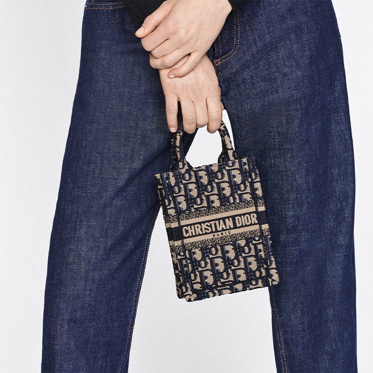 Dior Dior Oblique Canvas Book Tote Mini Bag Size ONE SIZE - 12 Thumbnail