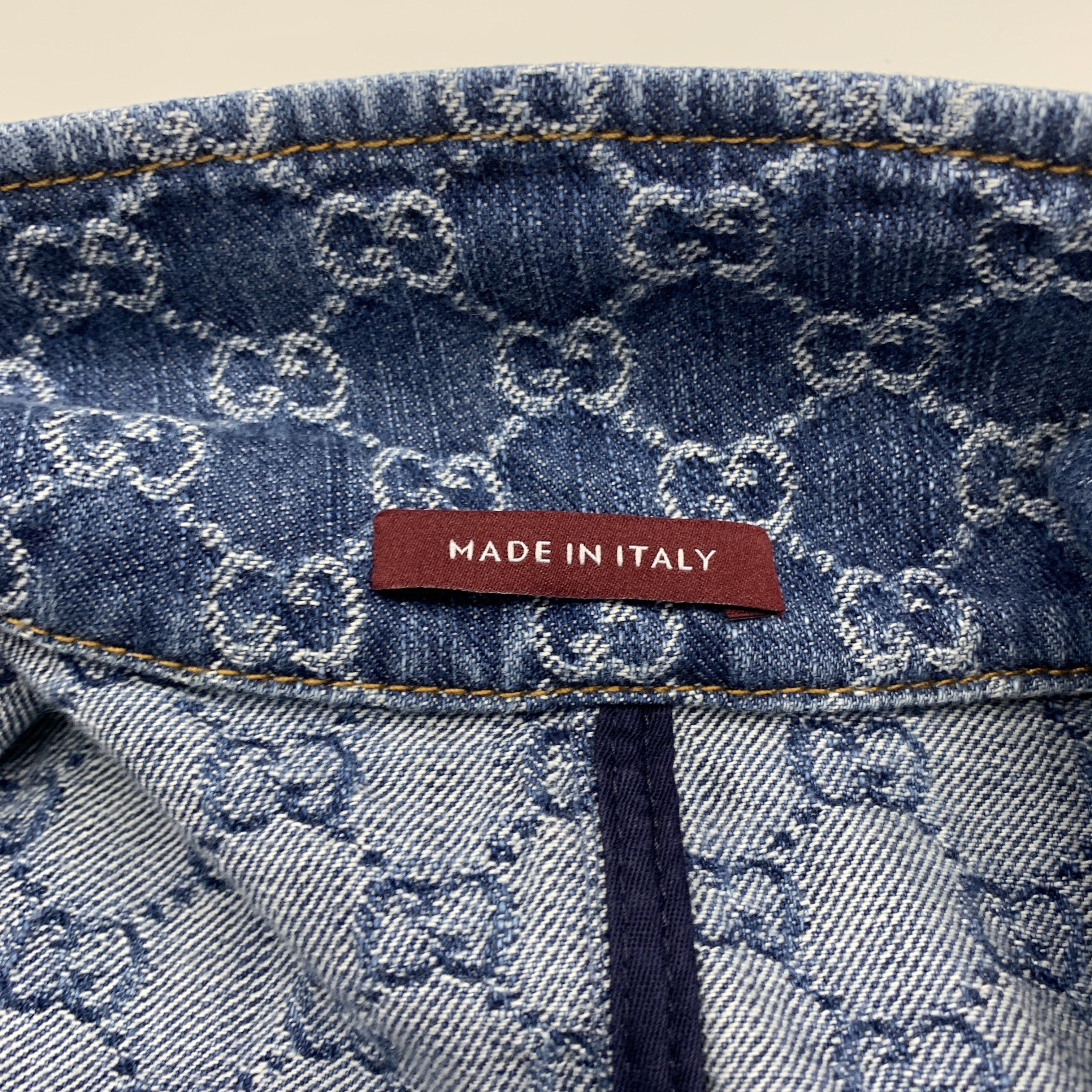 Gucci Gucci GG Logo Denim Button Up Size 42 Size M / US 6-8 / IT 42-44 - 3 Thumbnail