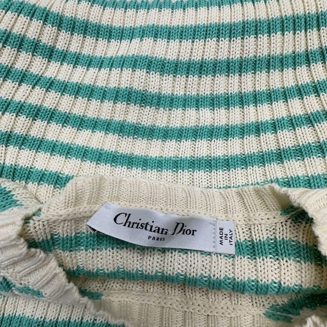 Dior Dior Striped Logo Knit Top Size 40 Size M / US 6-8 / IT 42-44 - 3 Thumbnail