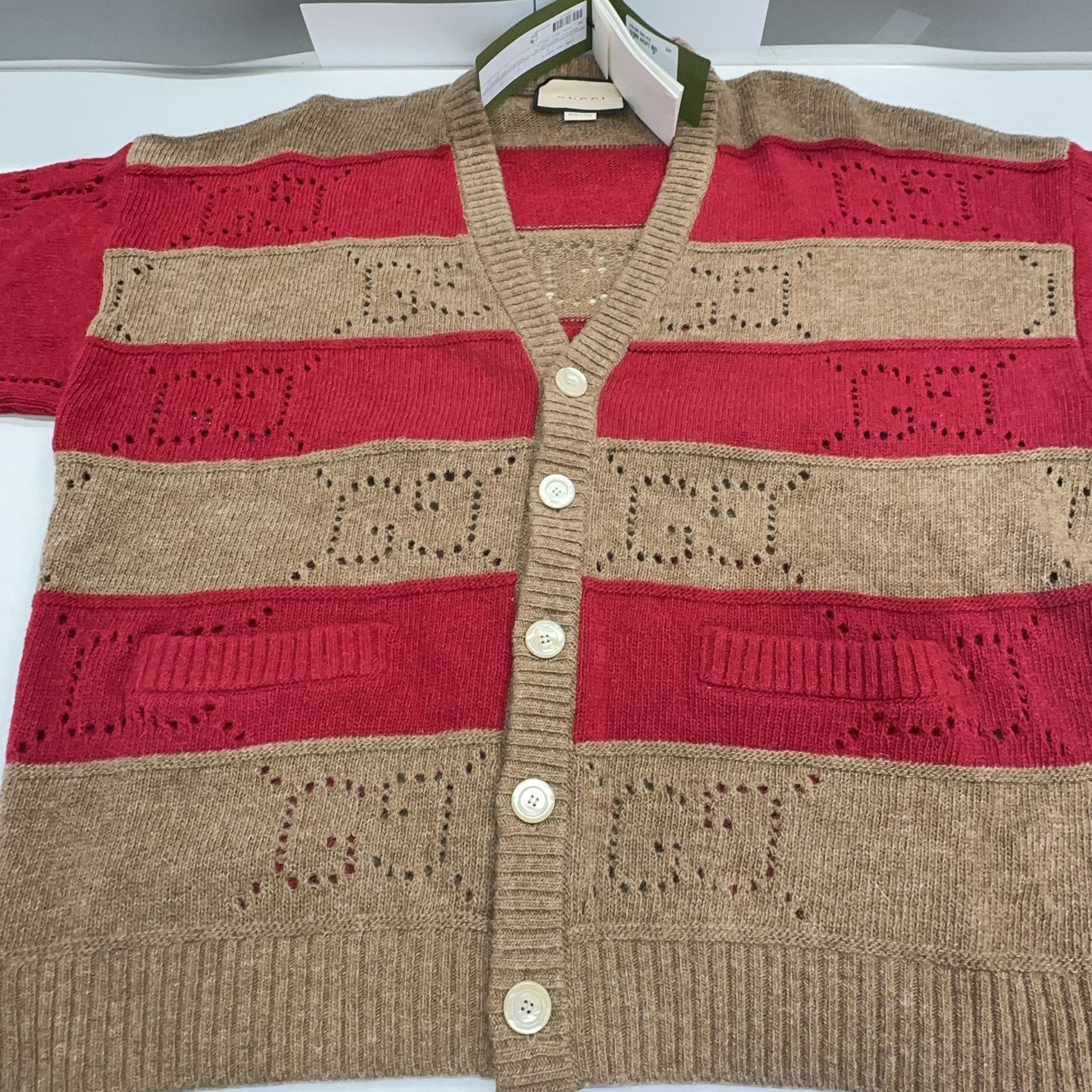 Gucci Gucci GG Striped Cardigan Size M Size US M / EU 48-50 / 2 - 10 Thumbnail