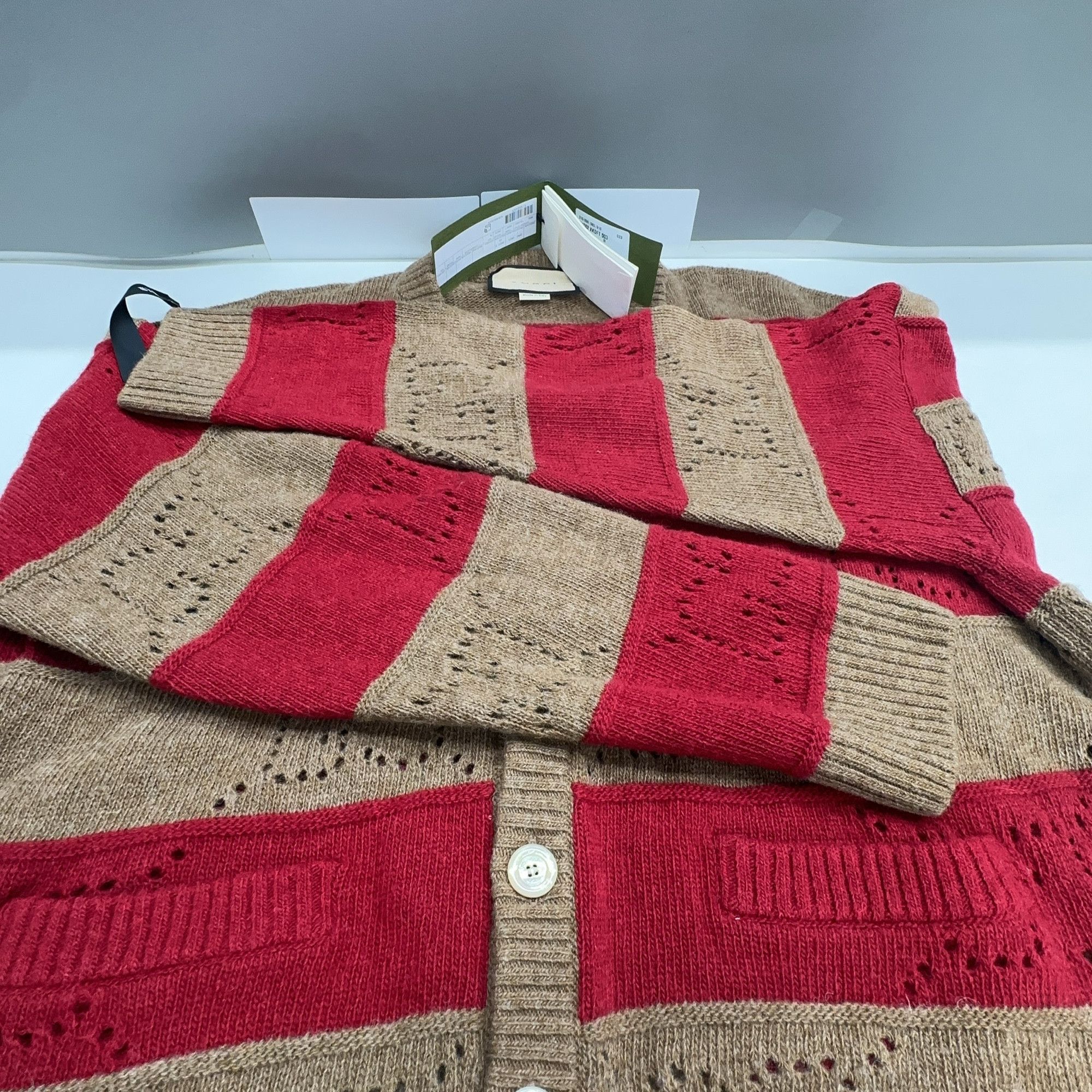 Gucci Gucci GG Striped Cardigan Size M Size US M / EU 48-50 / 2 - 11 Thumbnail