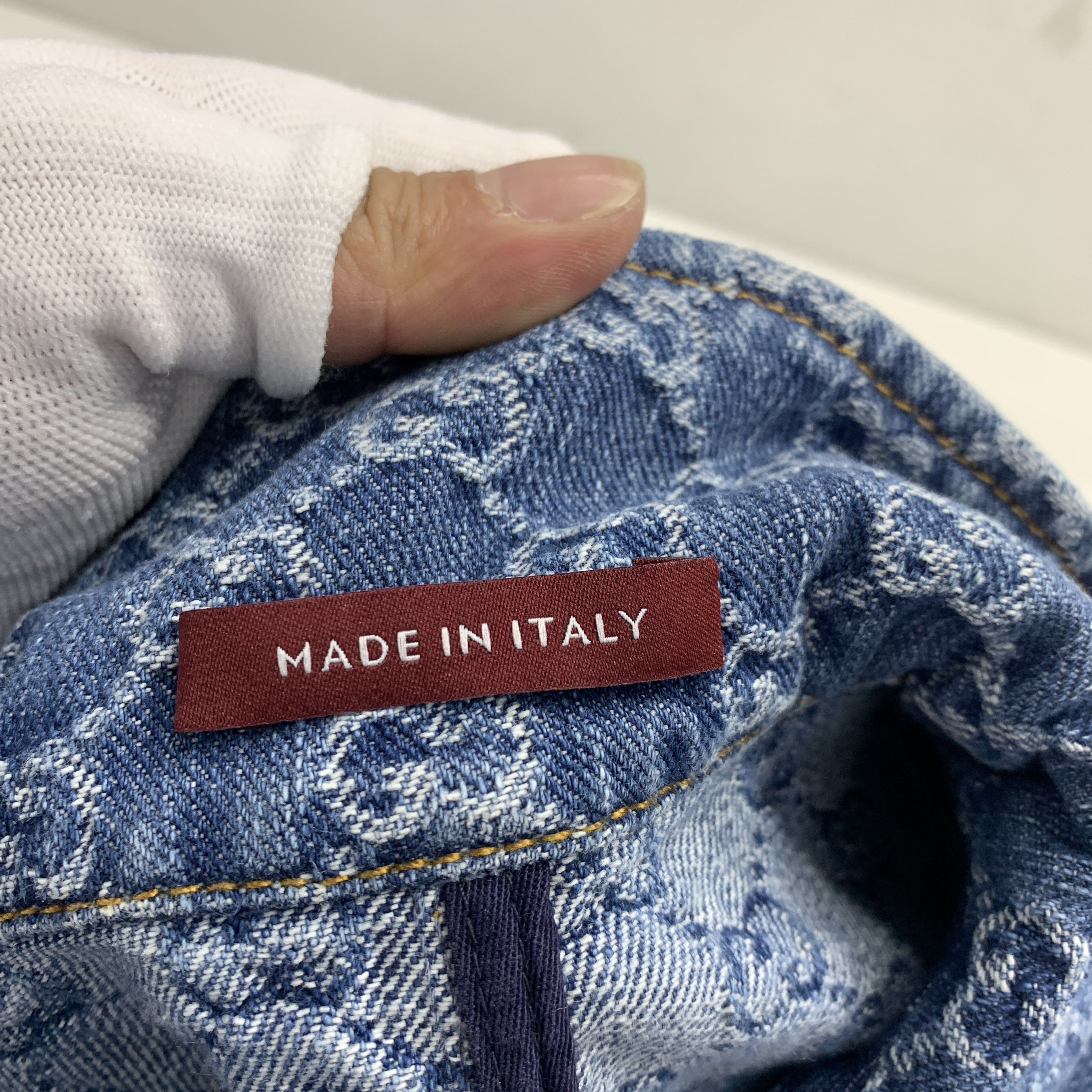 Gucci Gucci Logo Monogram Denim Short Sleeve Shirt Size 36 Size XS / US 0-2 / IT 36-38 - 3 Thumbnail